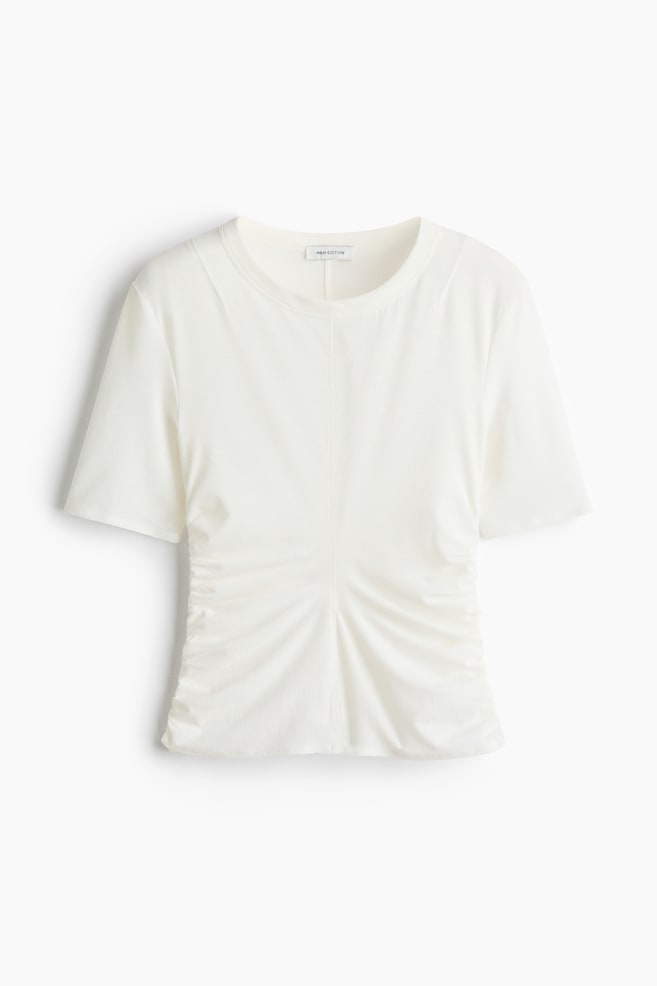 Draped T-Shirt - White - 1