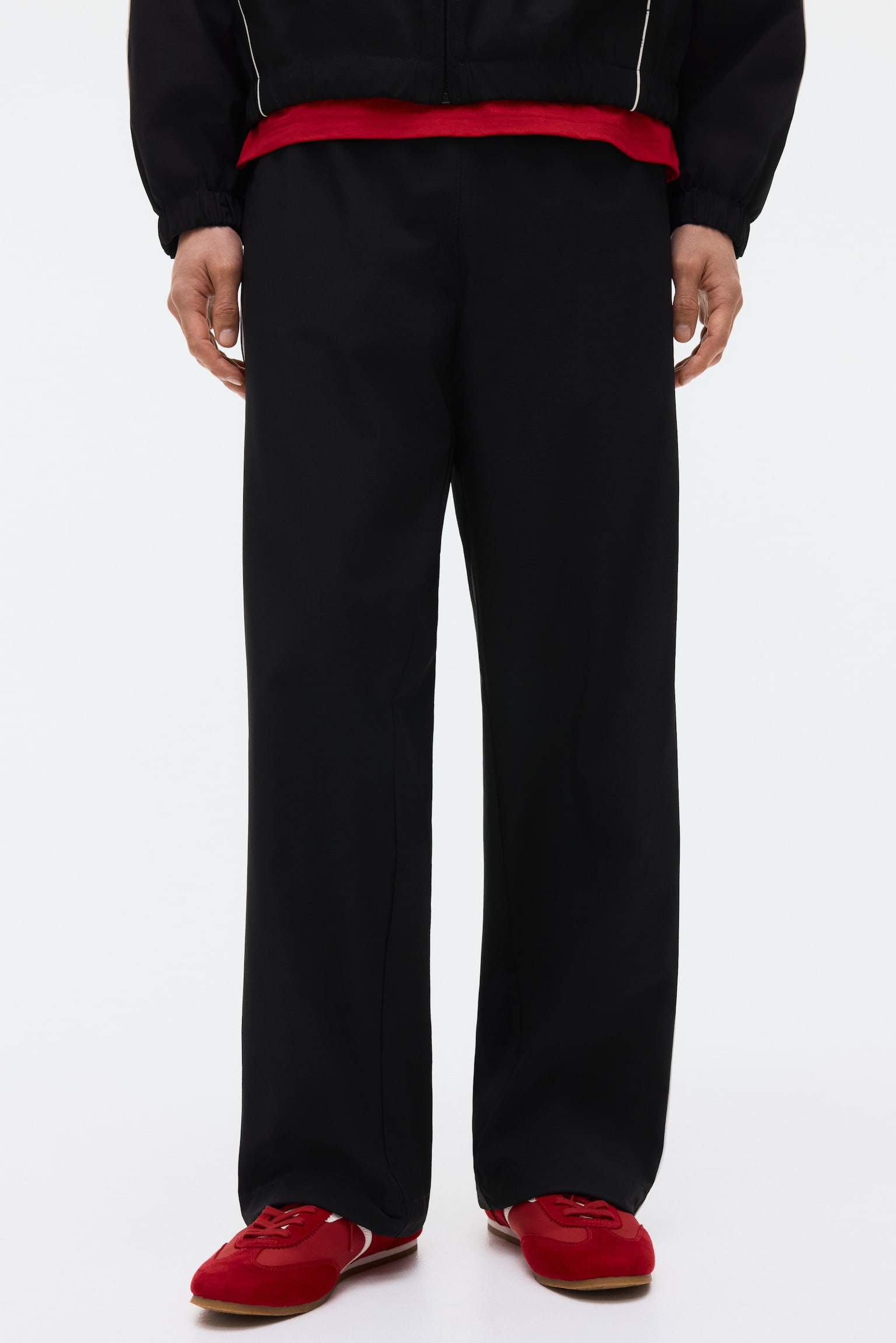 Relaxed Fit Printed track pants - Black/Honda - 3