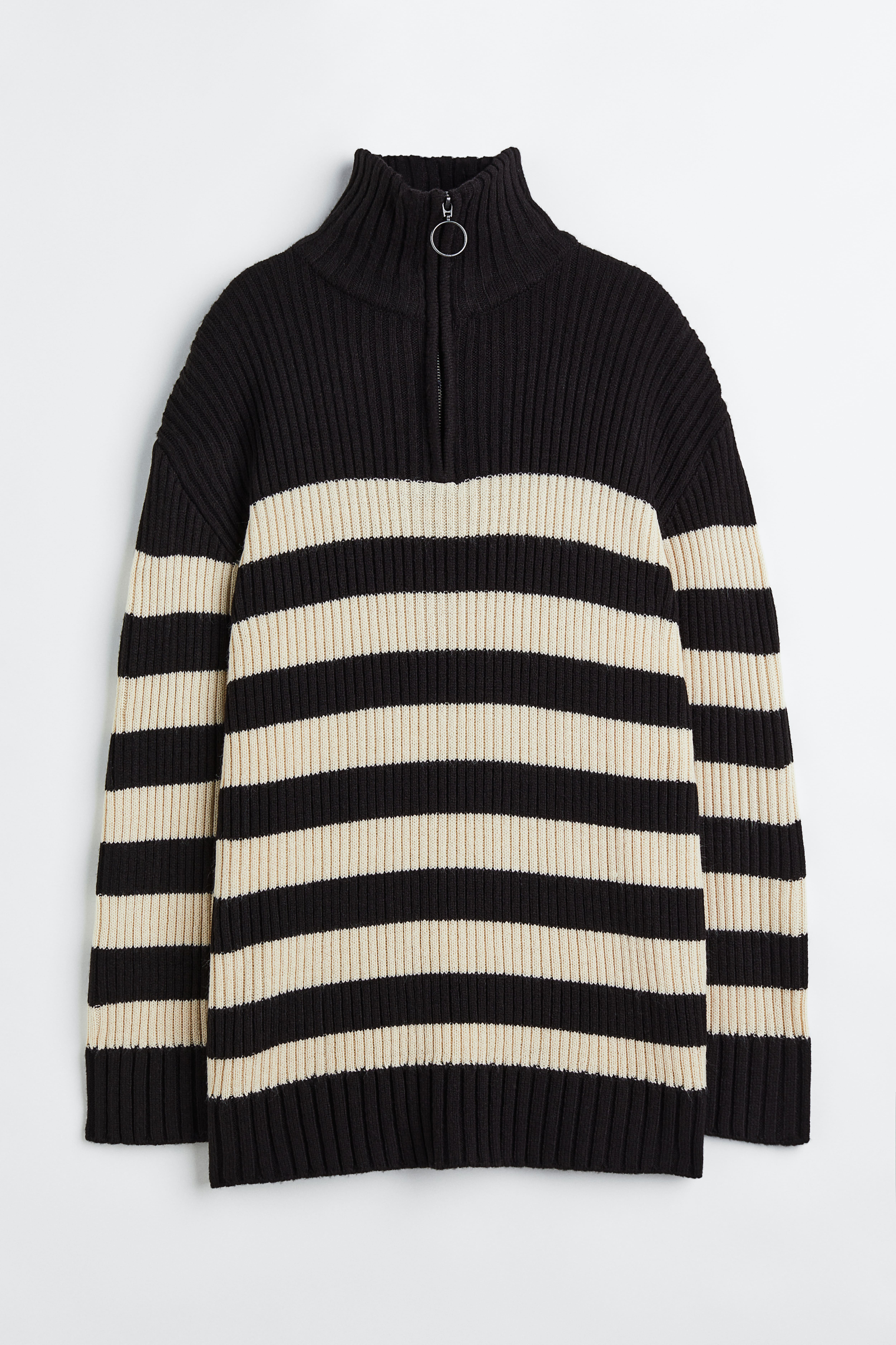 送料無料】 エー員ガールズ レディース ニット&セーター アウター 手荒い Simple Half High Neck Striped