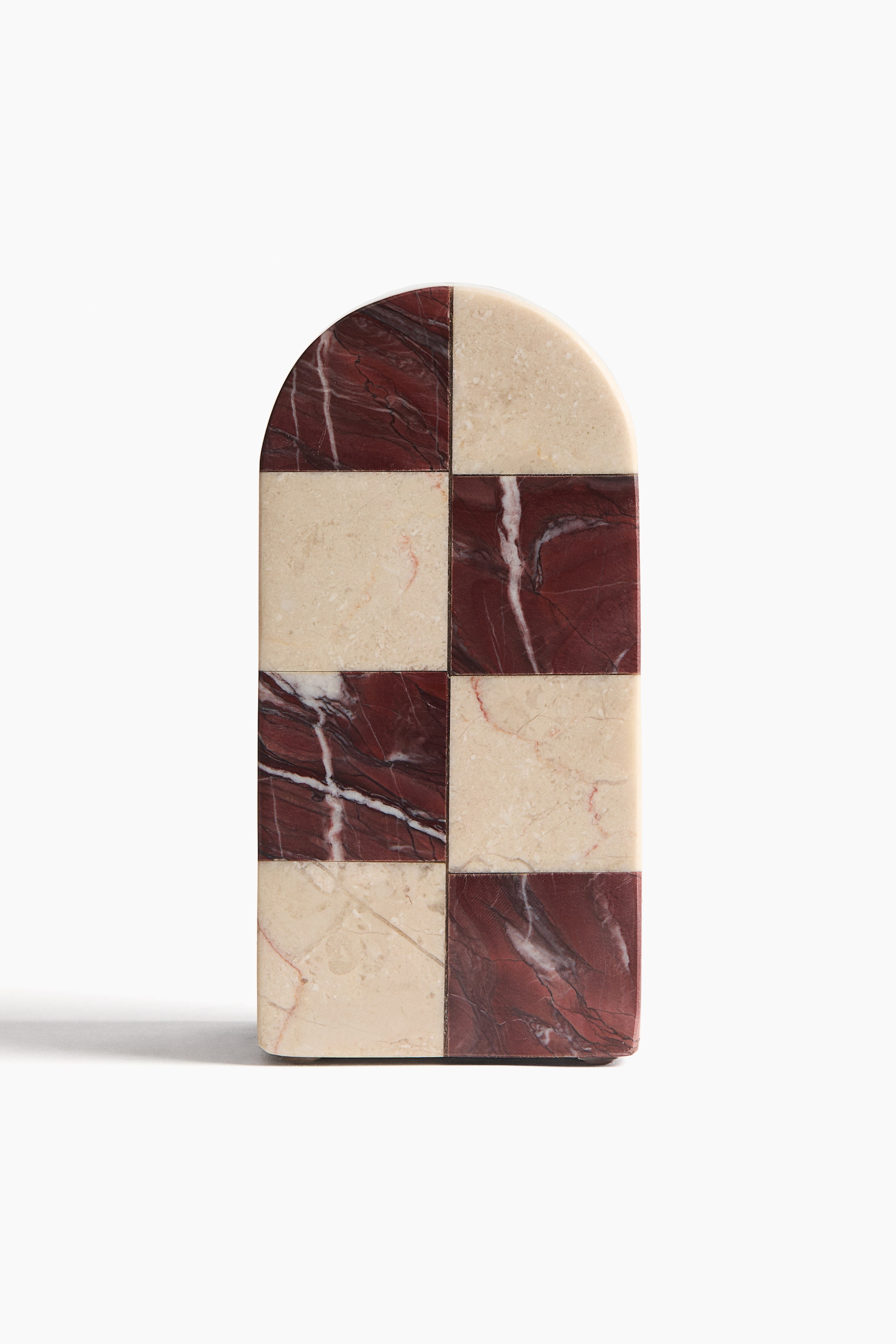 View larger image: Marble bookend - Rust brown/Checked - Home All | H&M IN 1