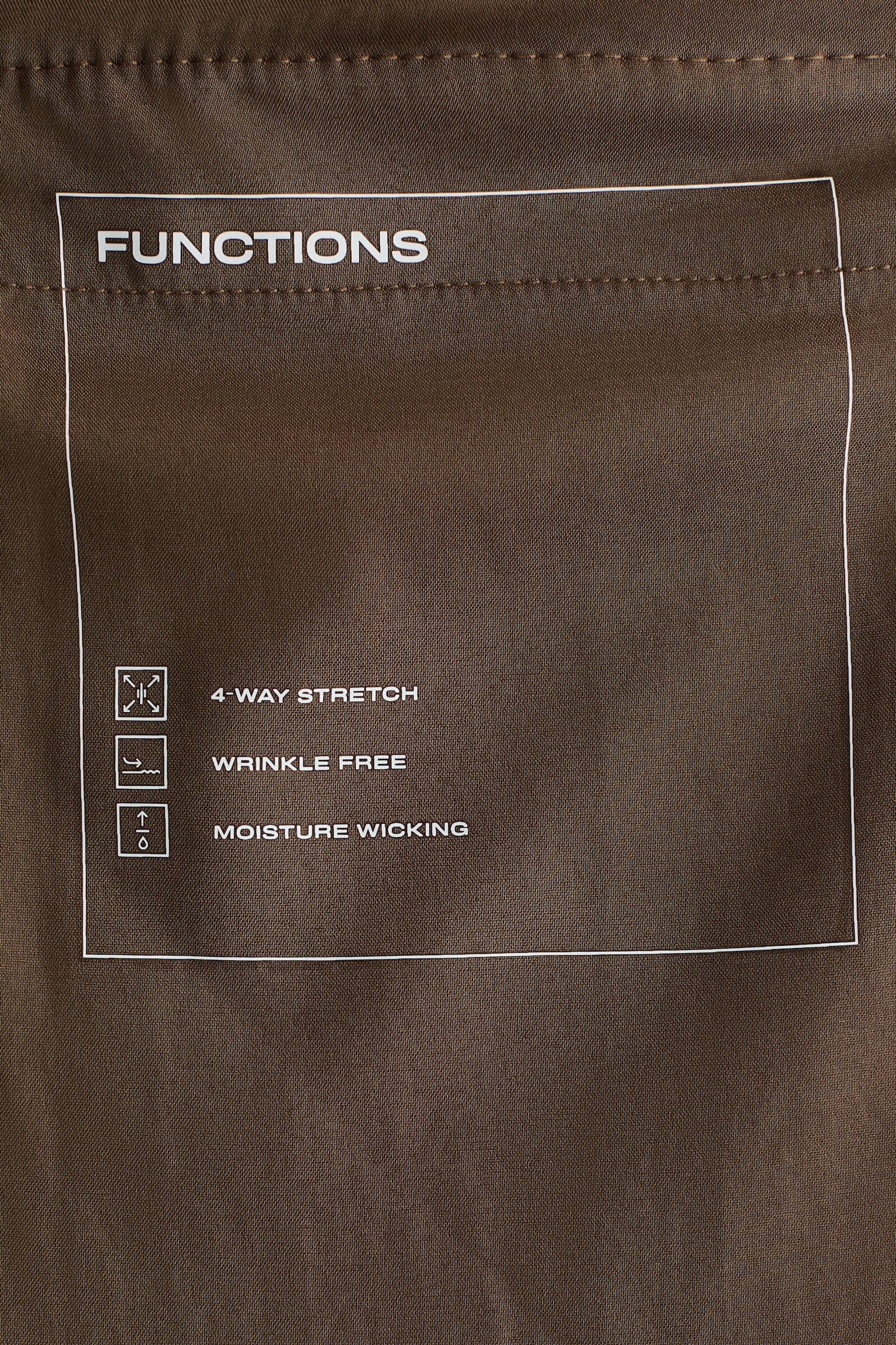 Four-way stretch Wide Tailored trousers - Light brown - 8