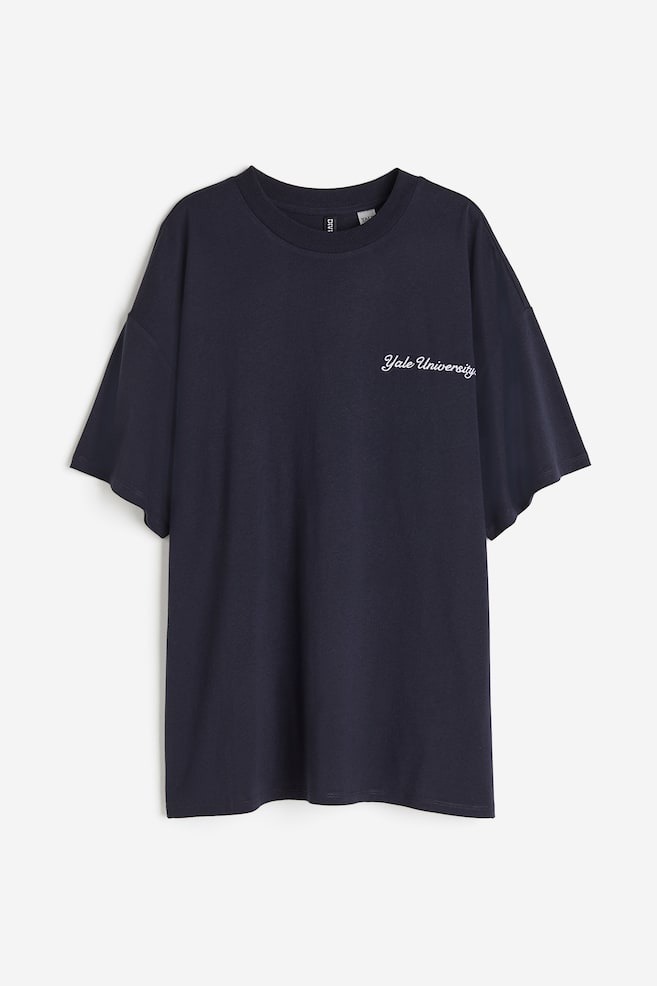 Oversized T-shirt med tryk - Marineblå/Yale/Sort/Formula 1/Sort/The Who/Gråmeleret/Berkeley University/dc/dc/dc - 2
