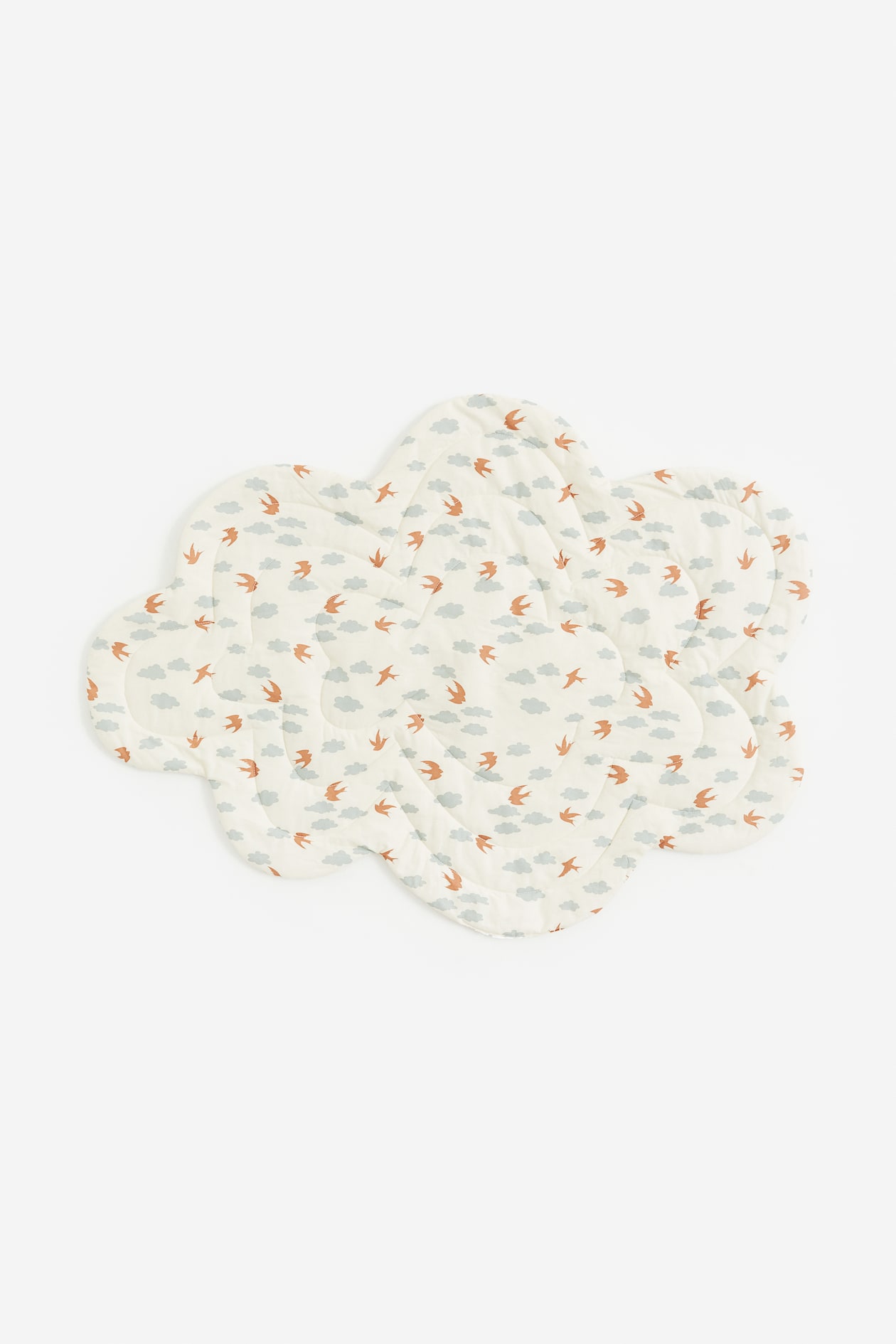 Light beige/patterned Cloud-shaped Baby Mat for kids | H&M CA