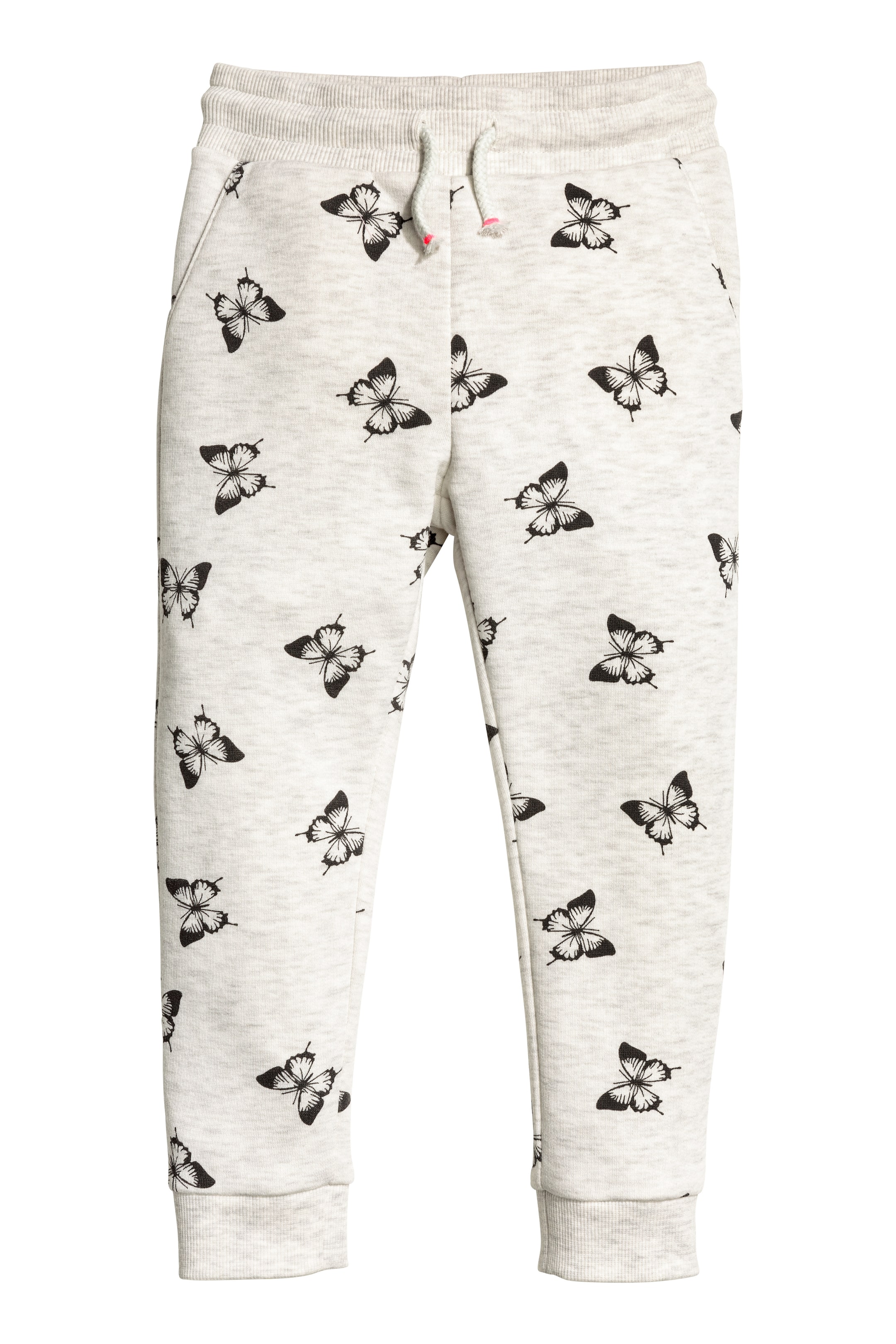 View larger image: Joggers - Light beige/Butterflies - Kids | H&M GB 1