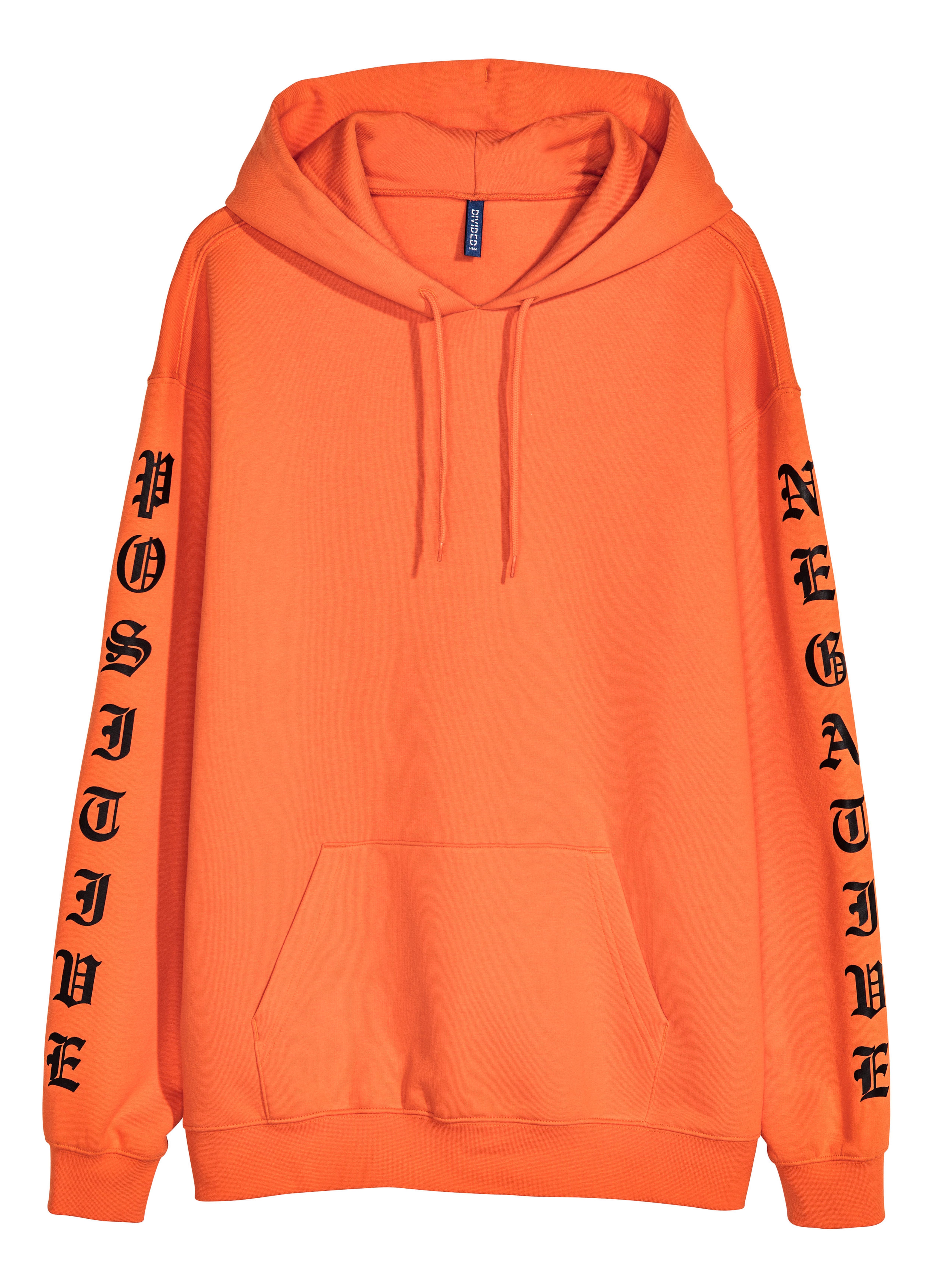 Orange hoodies h&m best sale