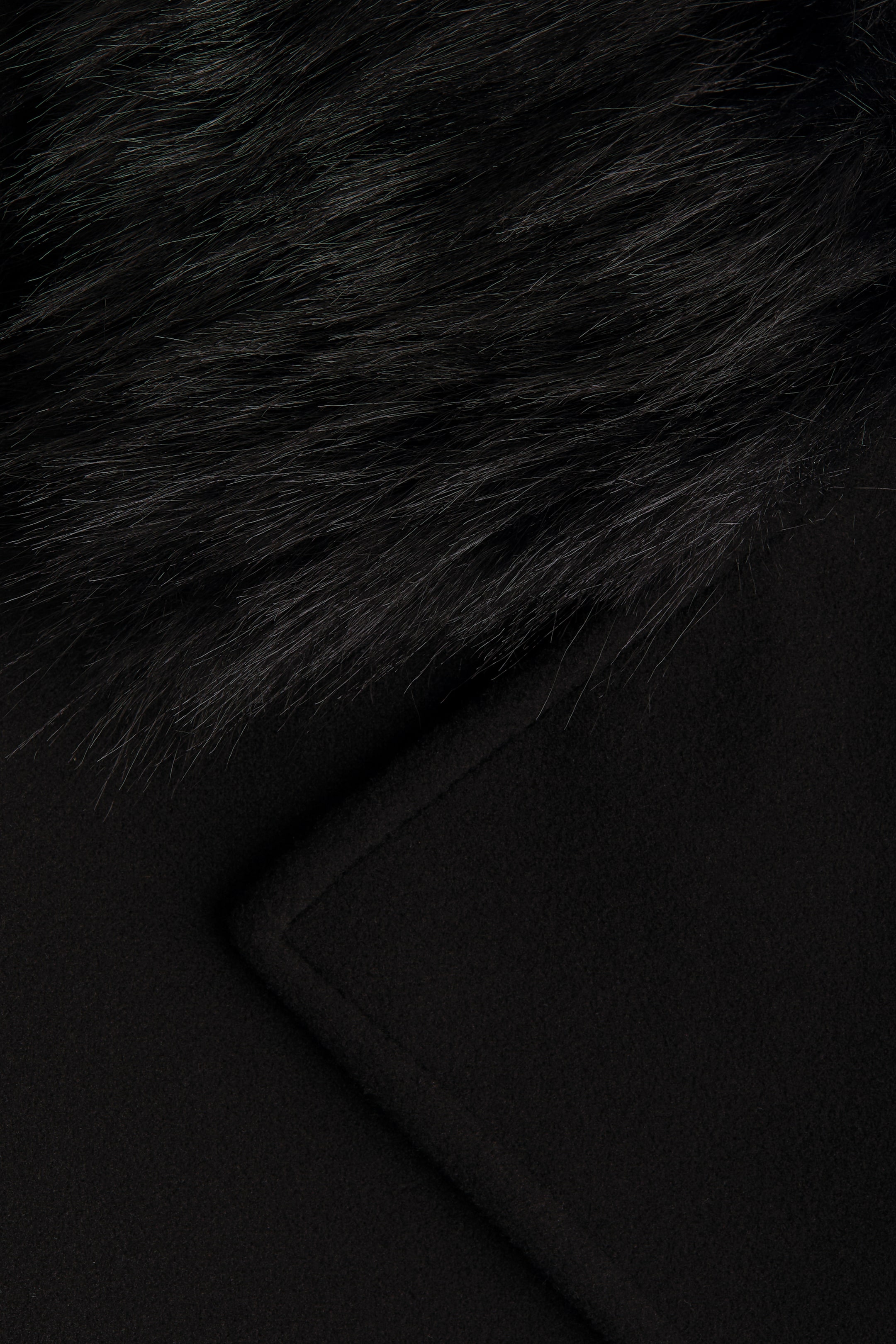 Büyük resmi görüntüle: Kabarık Tüylü Yakalı Denizci Kabanı - Siyah - KADIN | H&M TR 5