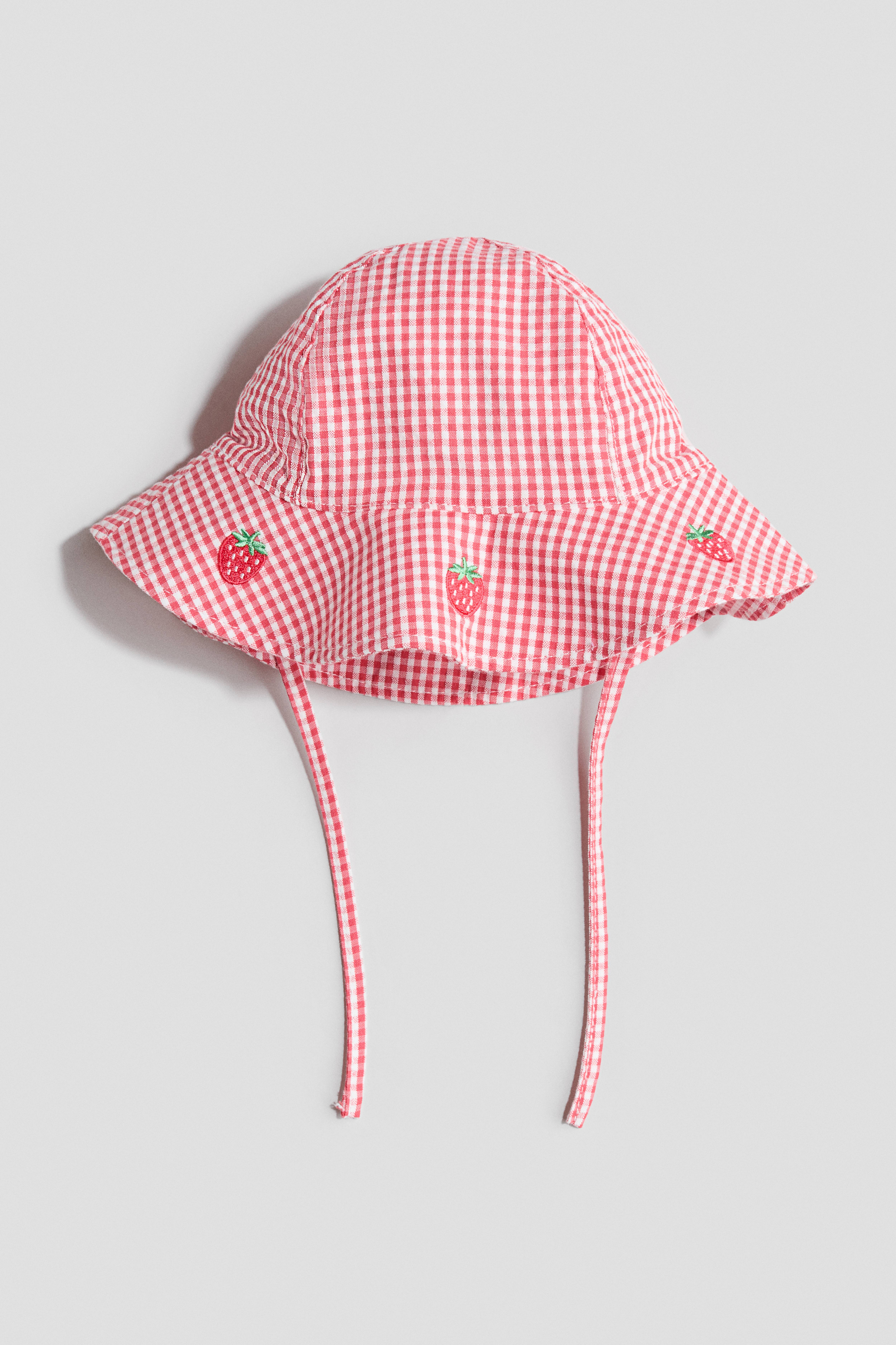 Muslin Sun Hat with Embroidery