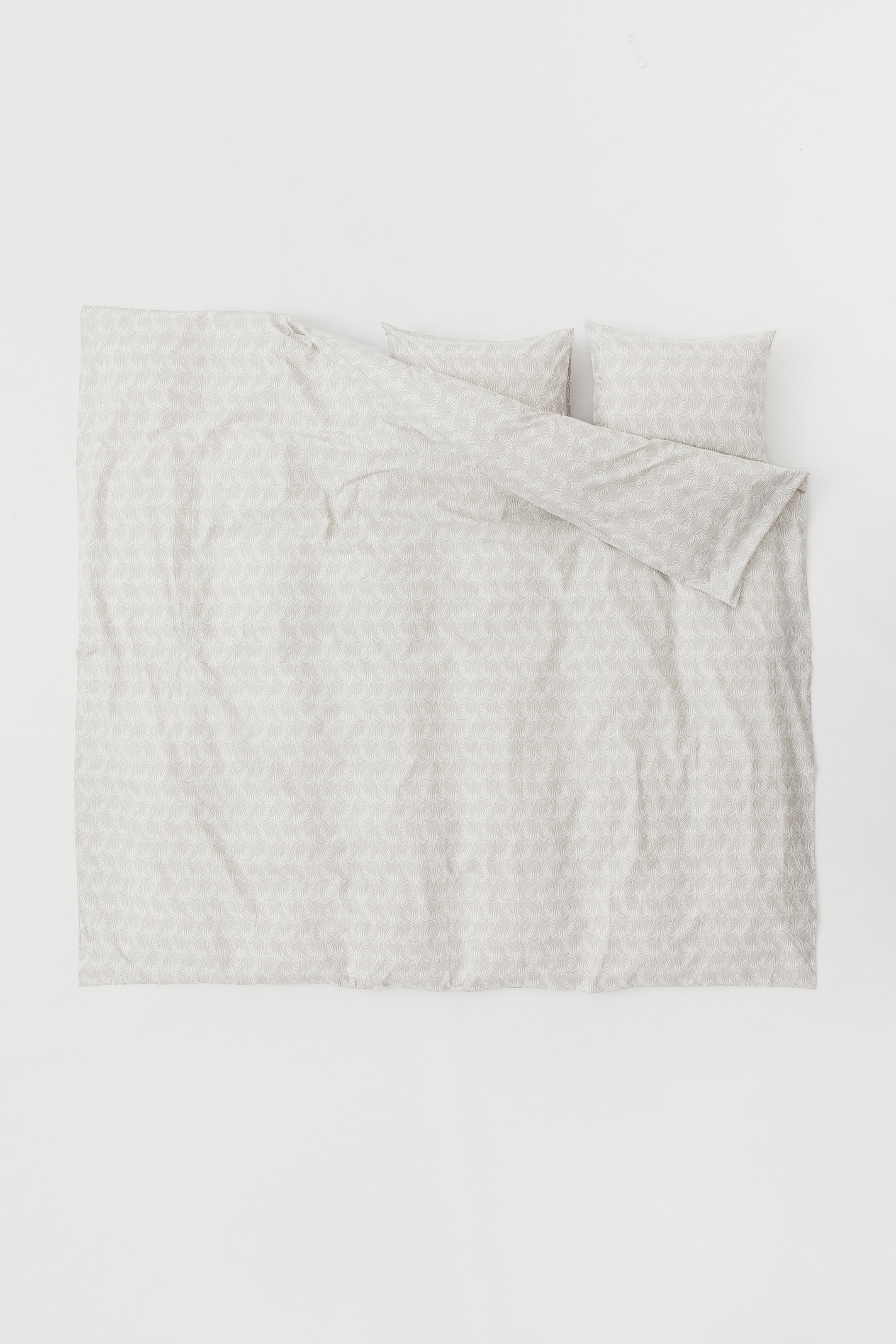 Agrandir l'image: Parure de couette en coton - Grège - Home All | H&M FR 1