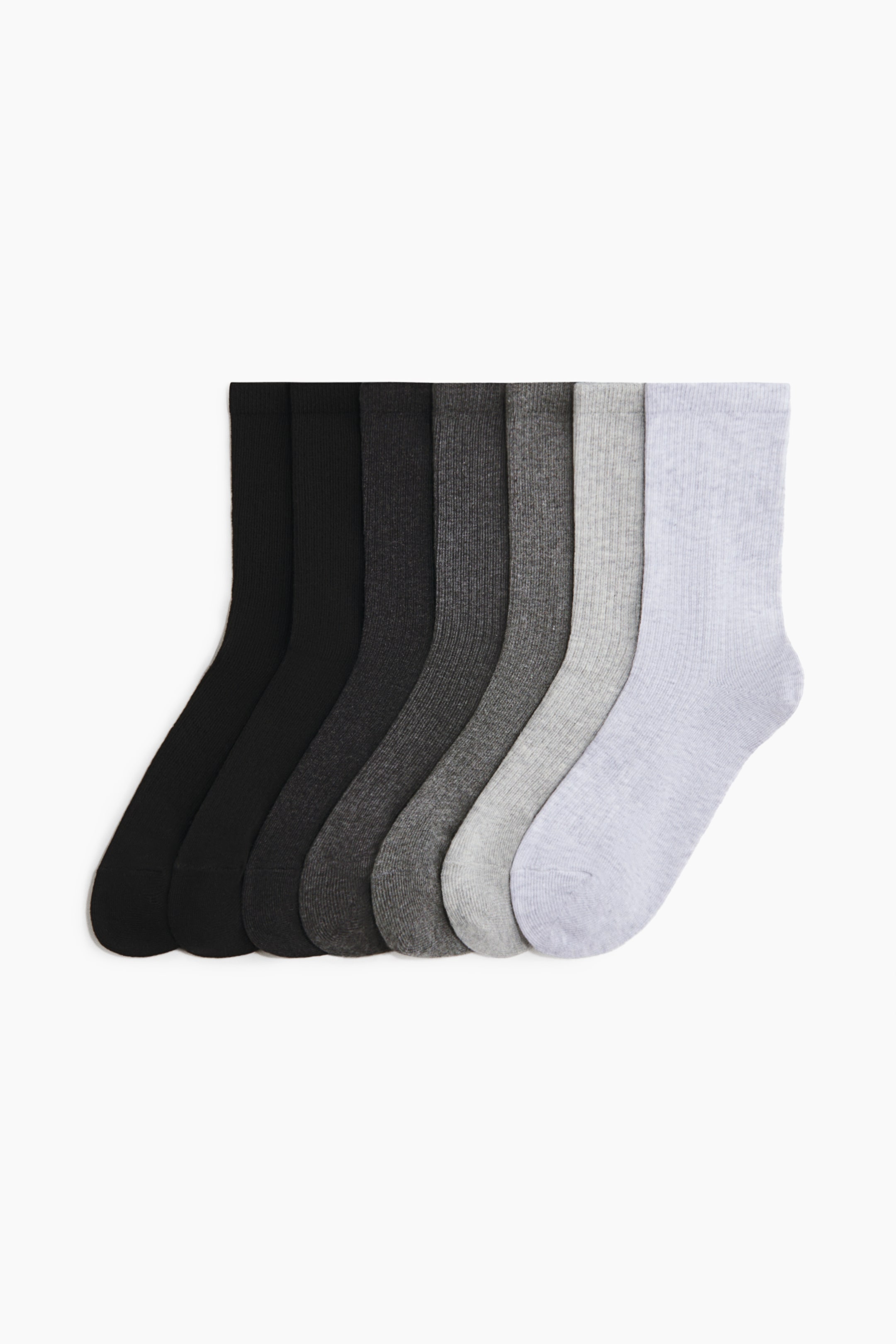View larger image: 7-pack socks - Grey marl/Black - Ladies | H&M 1