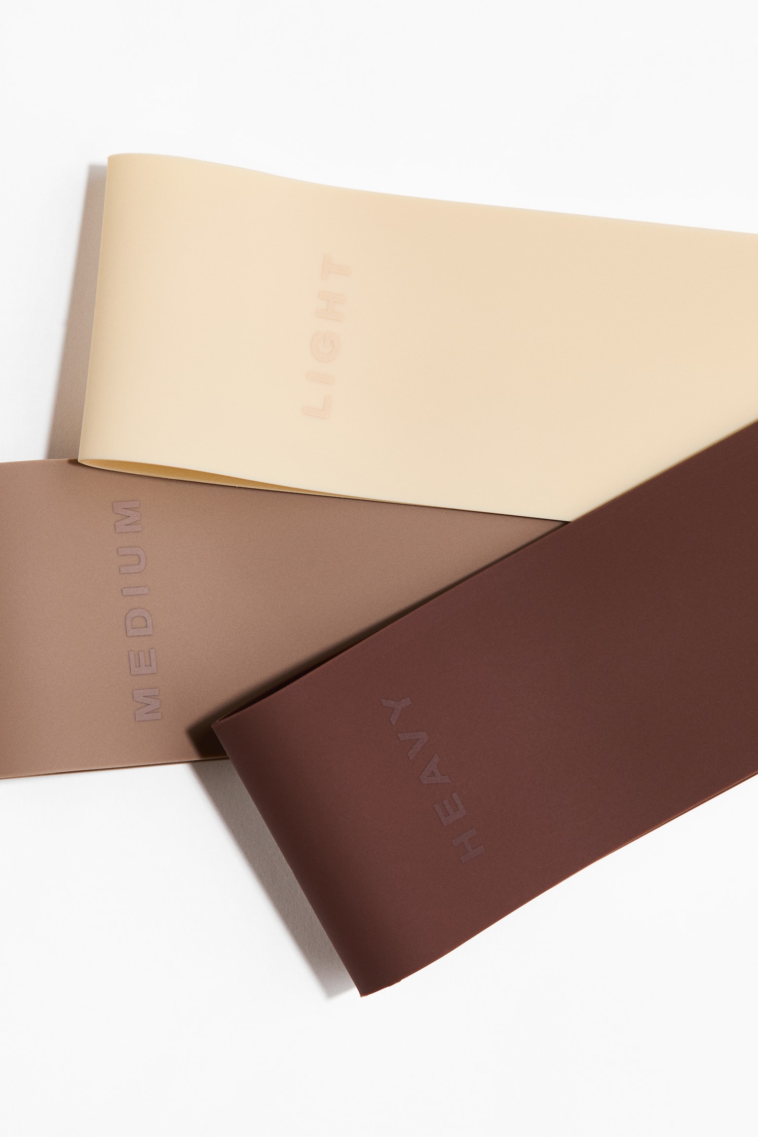 3er-Pack Fitnessbänder - Hellbeige/Braun - 2