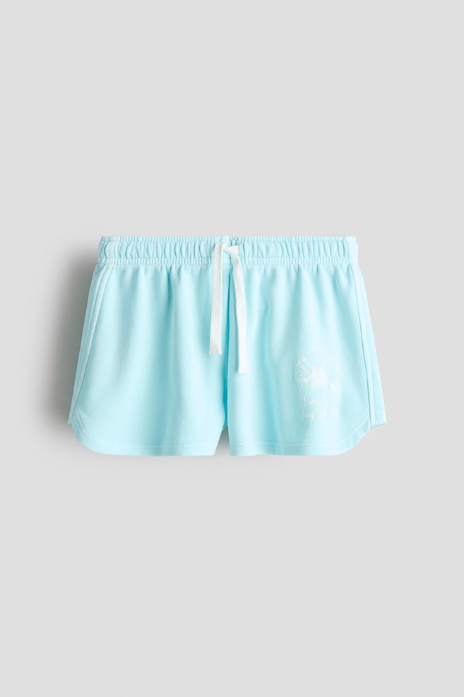 Sweatshorts - Light turquoise/flowers/Pink/Ibiza - 1