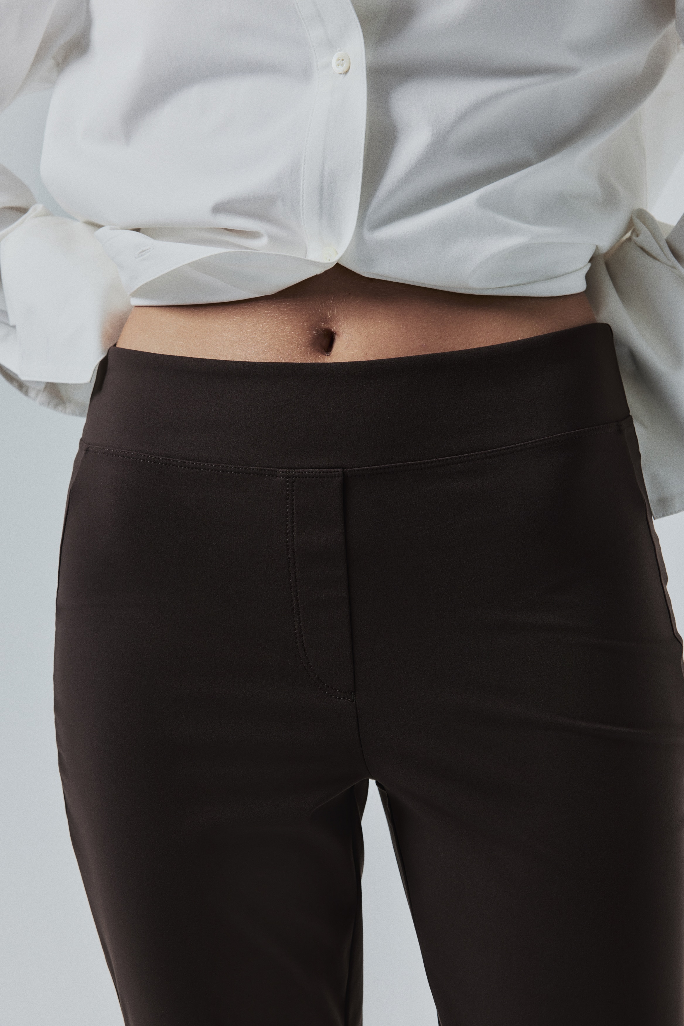 Four-way Stretch Flared Trousers