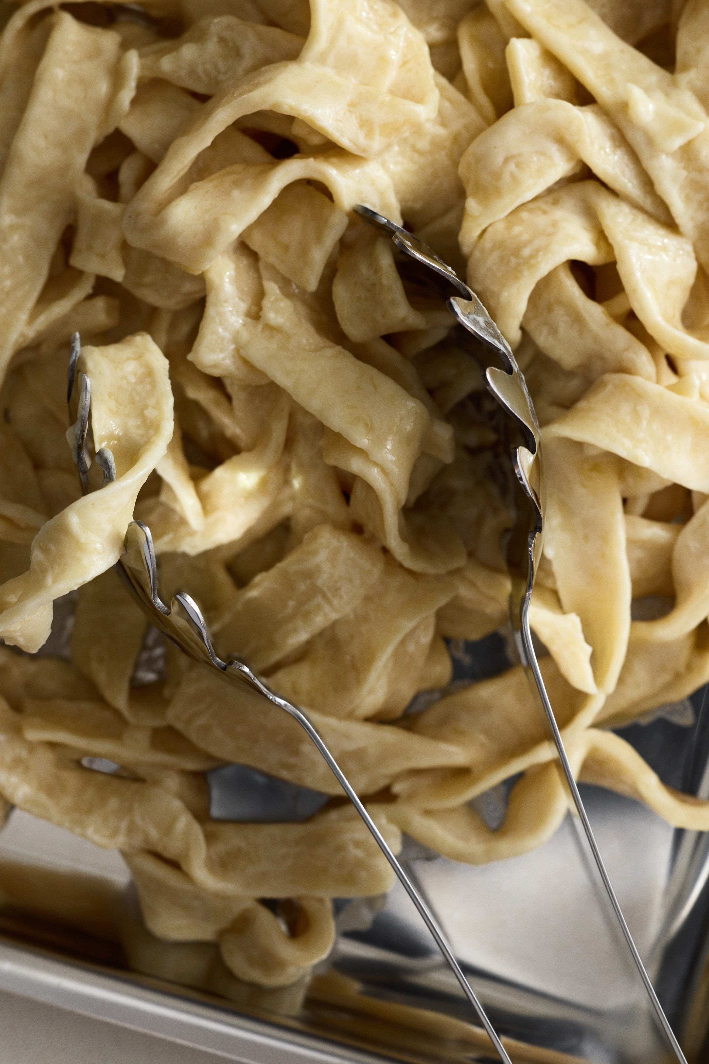 Pince à pâtes en inox - Argenté