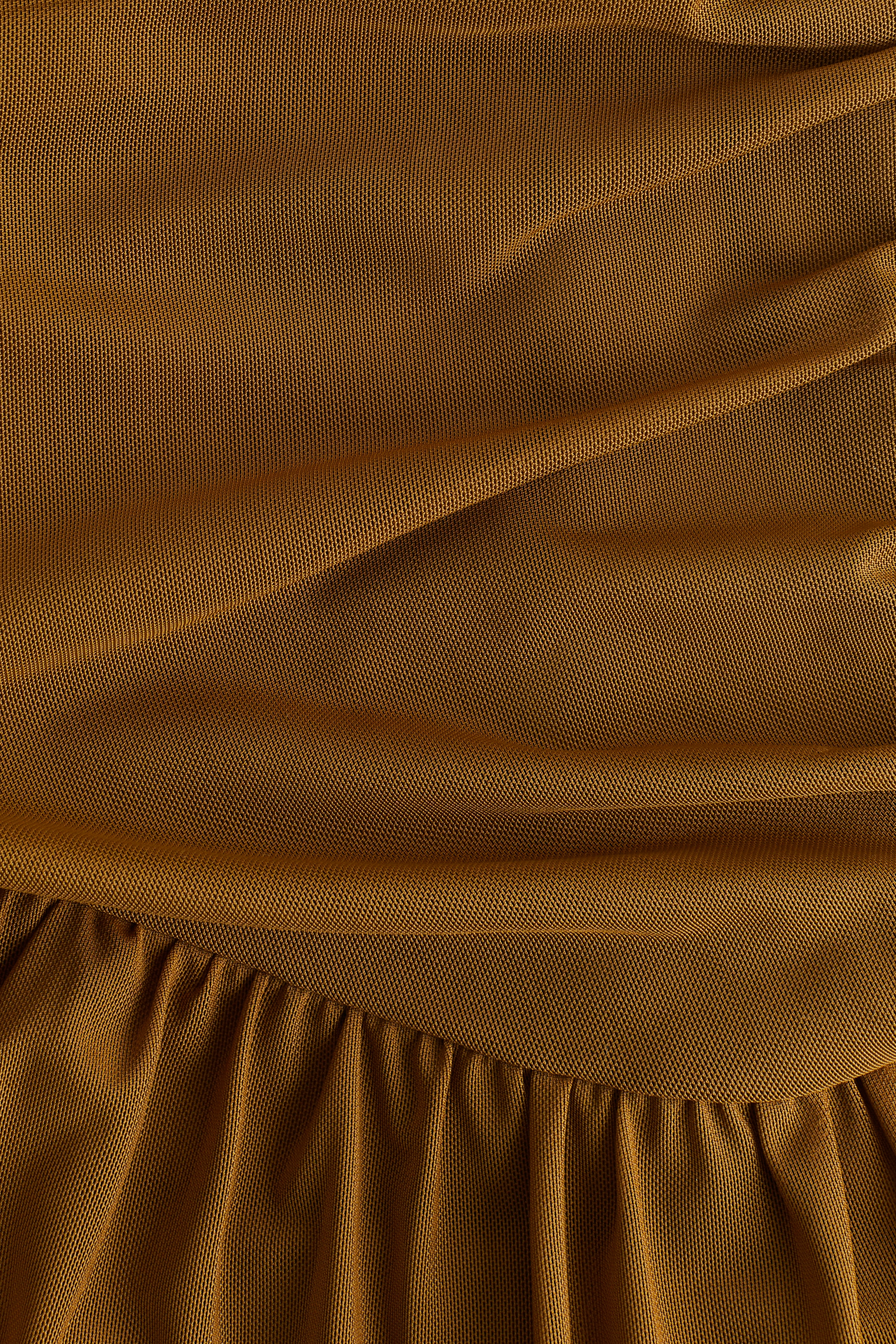 slim fit dress slacks Gold Metal Mesh Midi Party Dress – Atelier Rioux Fabric Store main image 1