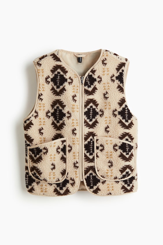 Женские жилеты H&M Teddy Fleece Vest
