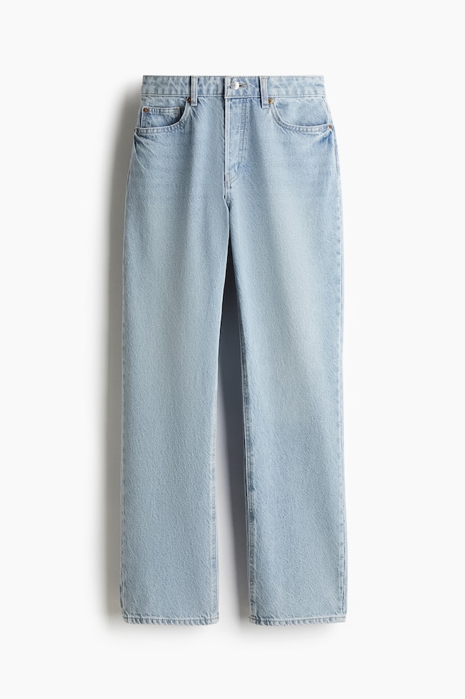 Gerade Jeans - Helles Denimblau/Denimblau - 1