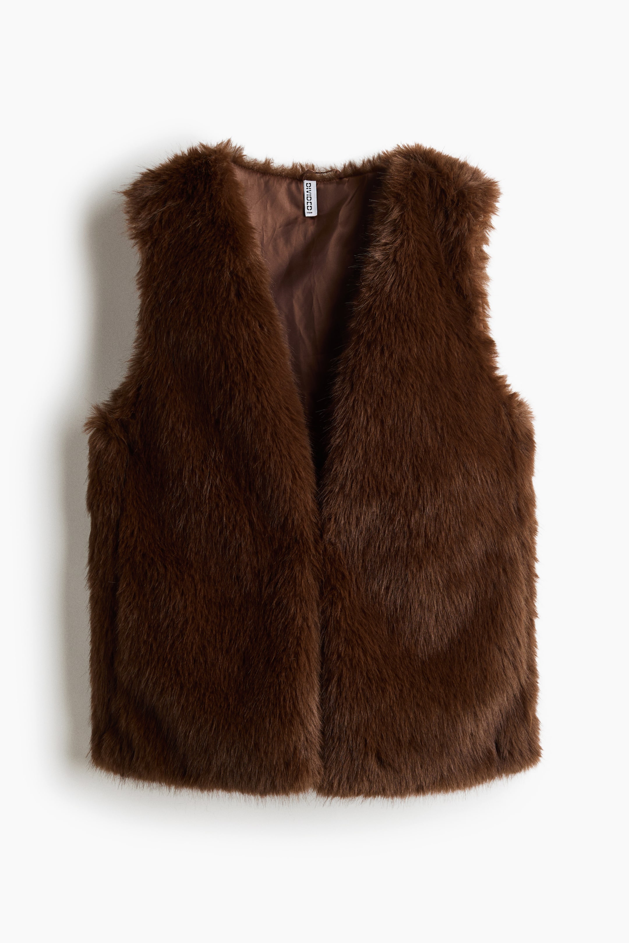 View larger image: Fluffy gilet - Dark brown - Ladies | H&M HK 5
