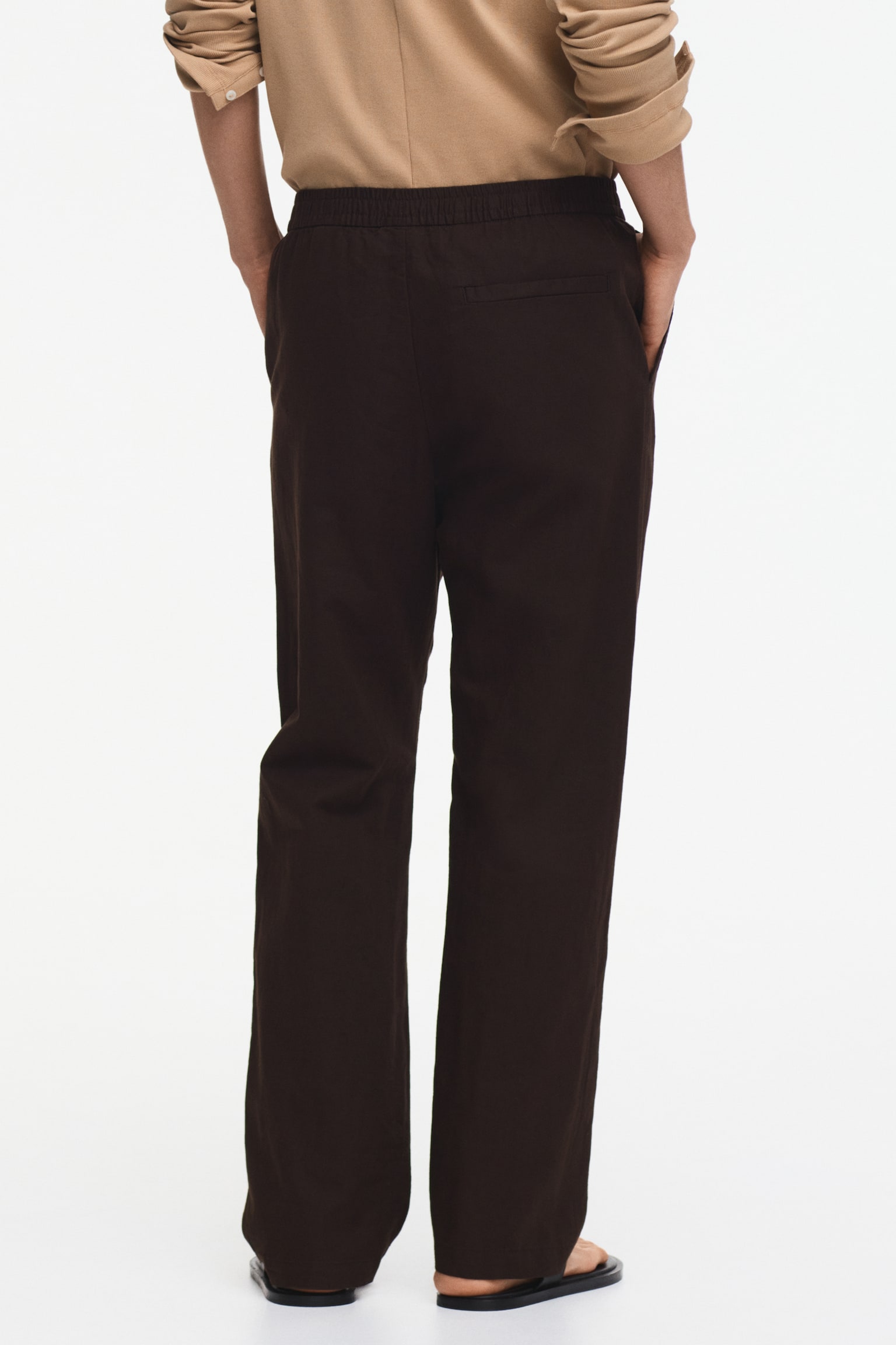 Regular Fit Linen-blend trousers - 4