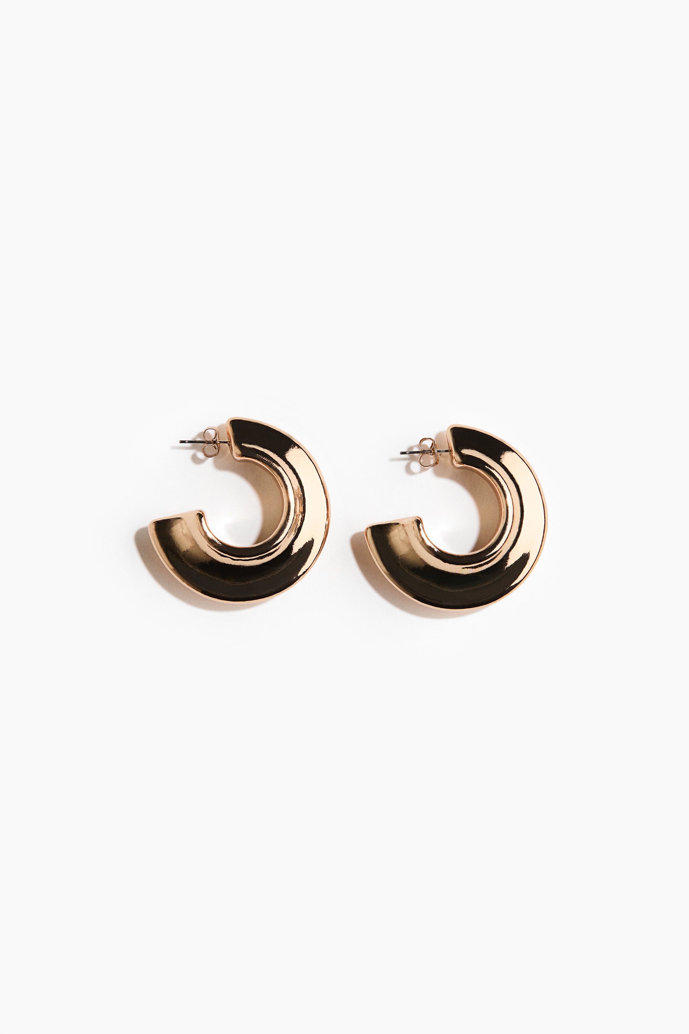 Chunky hoop earrings