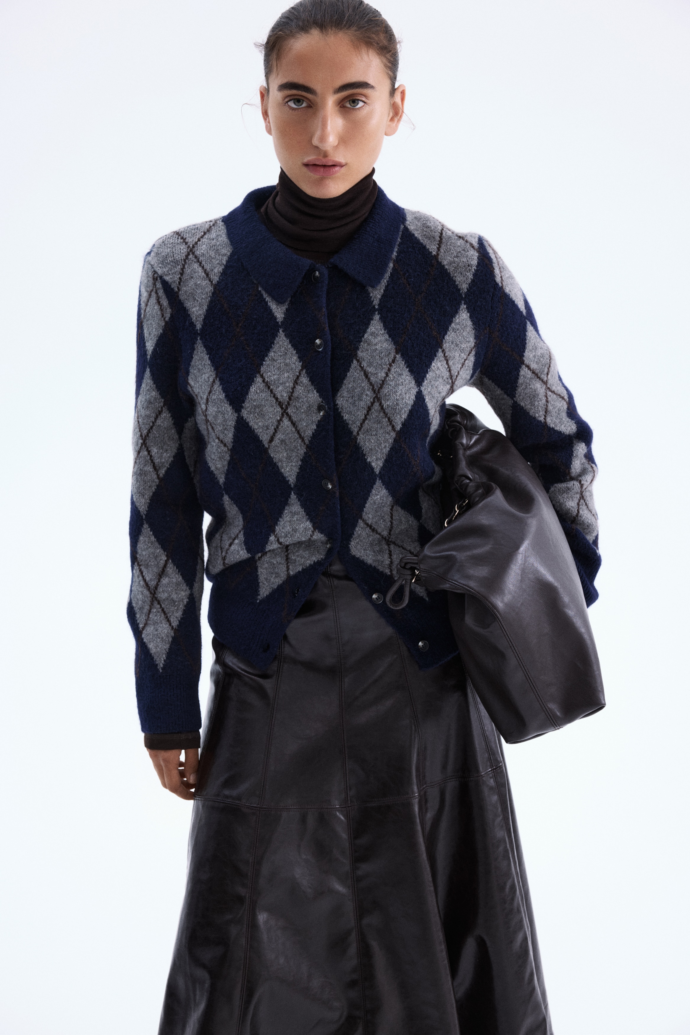 Collared cardigan