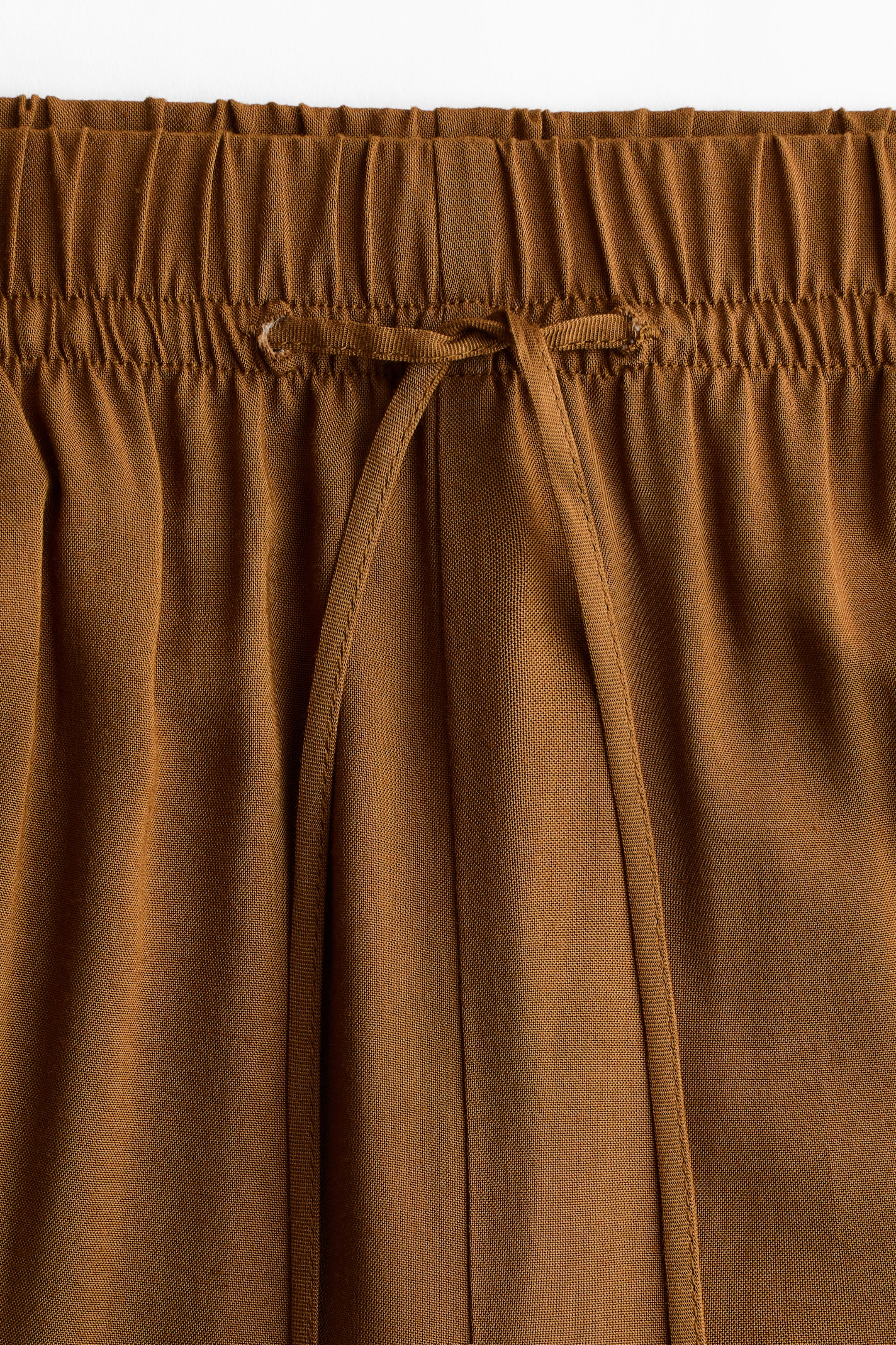 Wide-cut Pull-on Pants