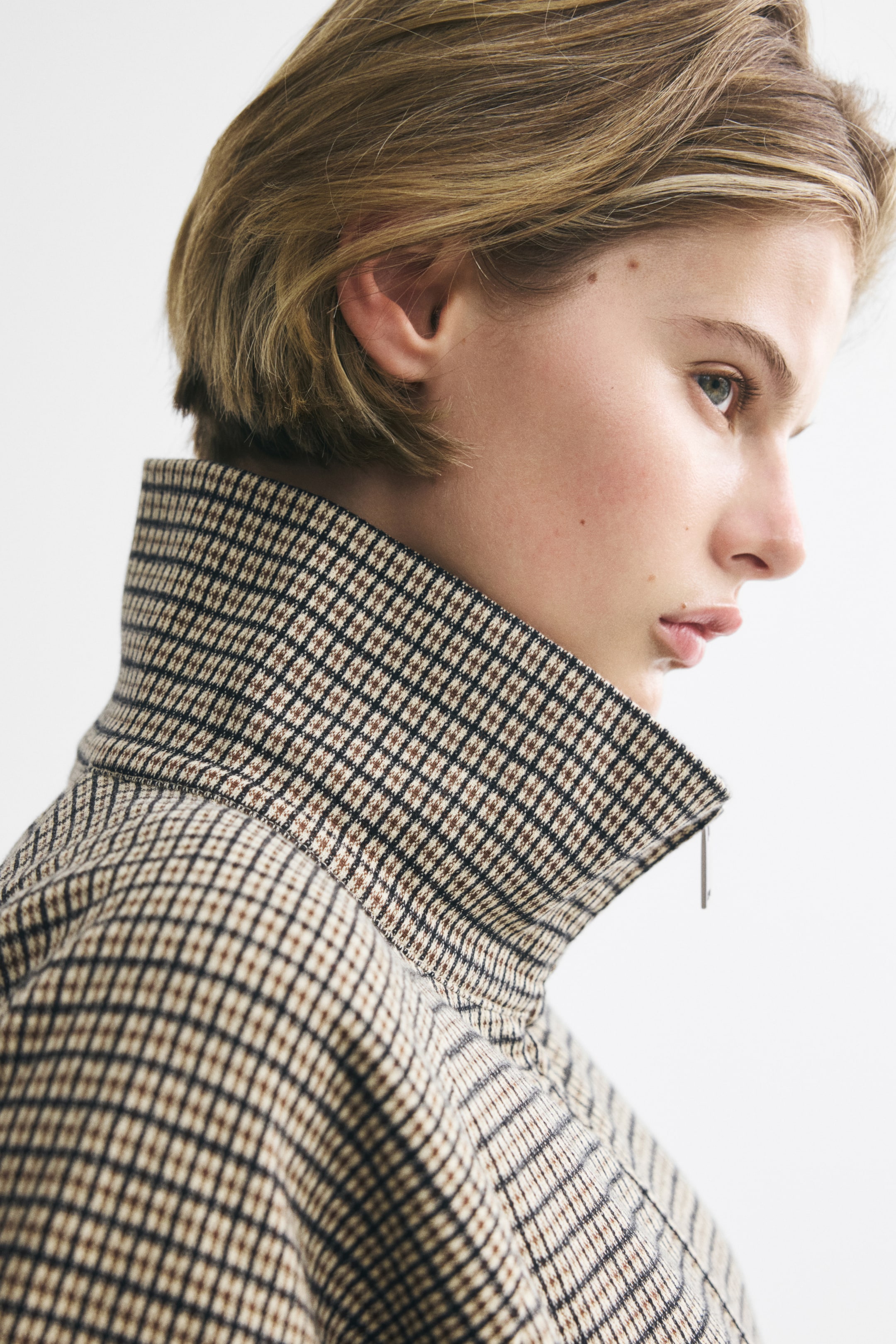 Женские куртки H&M Balloon-Sleeved Jacquard-Knit Jacket — фото 5