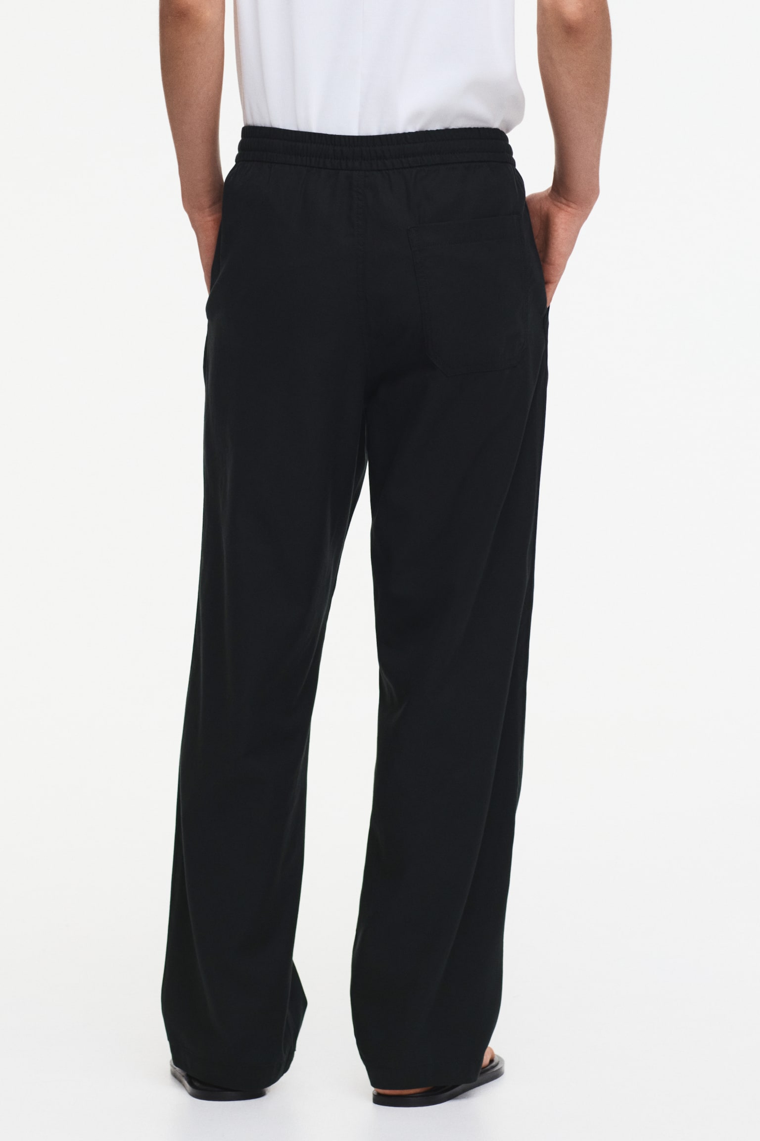 Relaxed Fit Trousers - Black/Beige/Taupe - 5