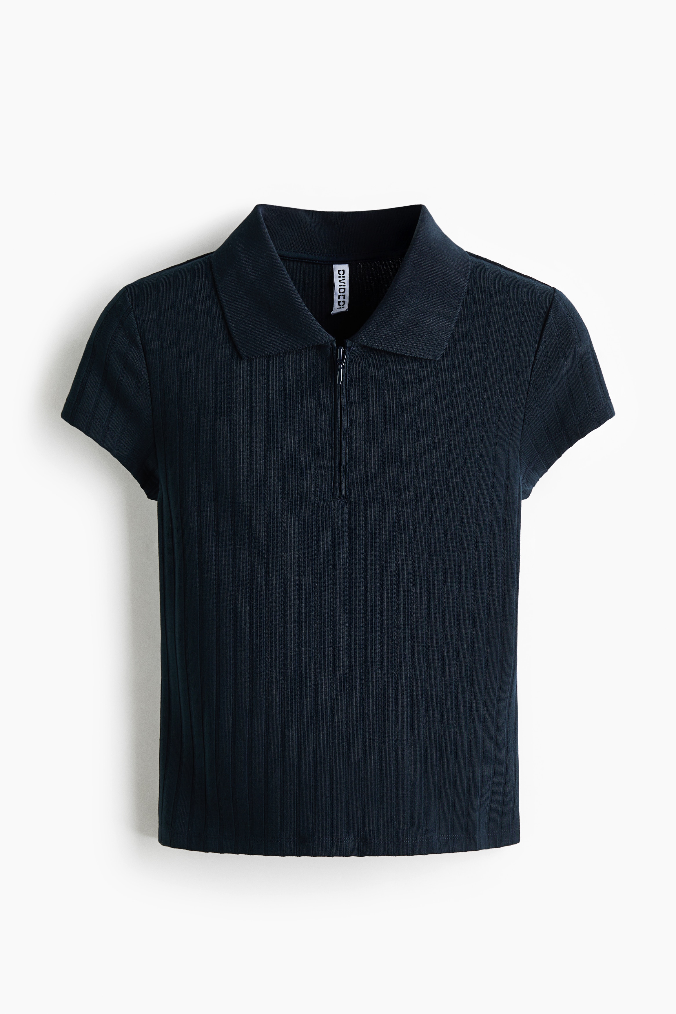 Collared jersey top