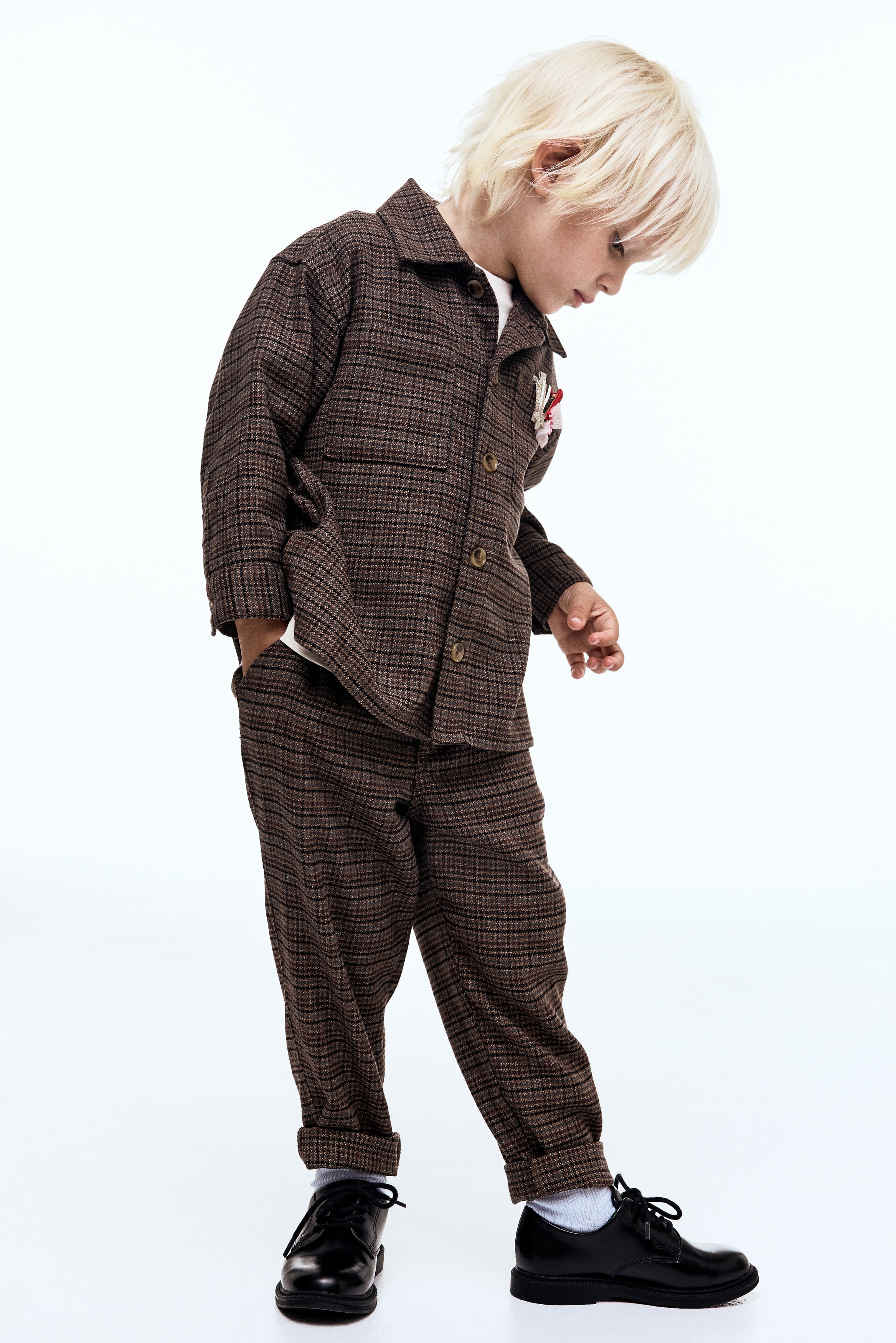 オーバーサイズボックスシャツ　ブラウン ETRE TOKYO - オーバーサイズボックスシャツ - BROWN | ADDICT