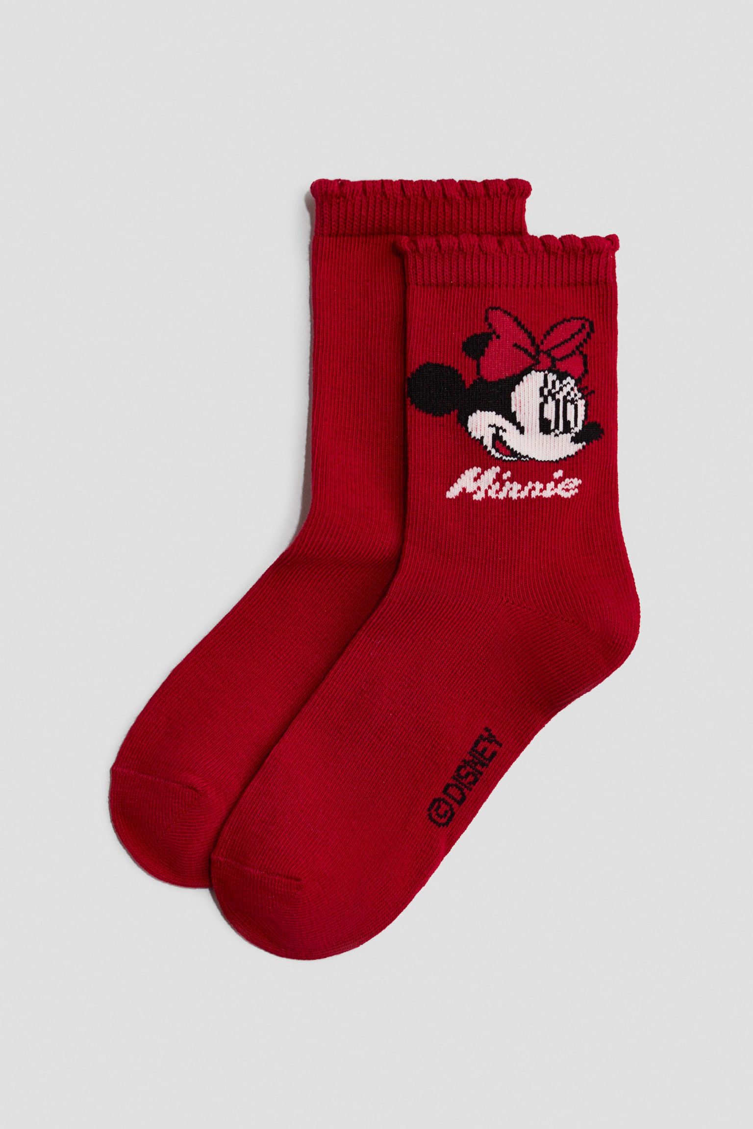 5雙入圖案襪 - 紅色/米妮/白色/Hello Kitty/紫色/蓋比的娃娃屋/淺紫色/星際寶貝/淺粉紅色/妙妙犬布麗/藍色/迪士尼 - 2