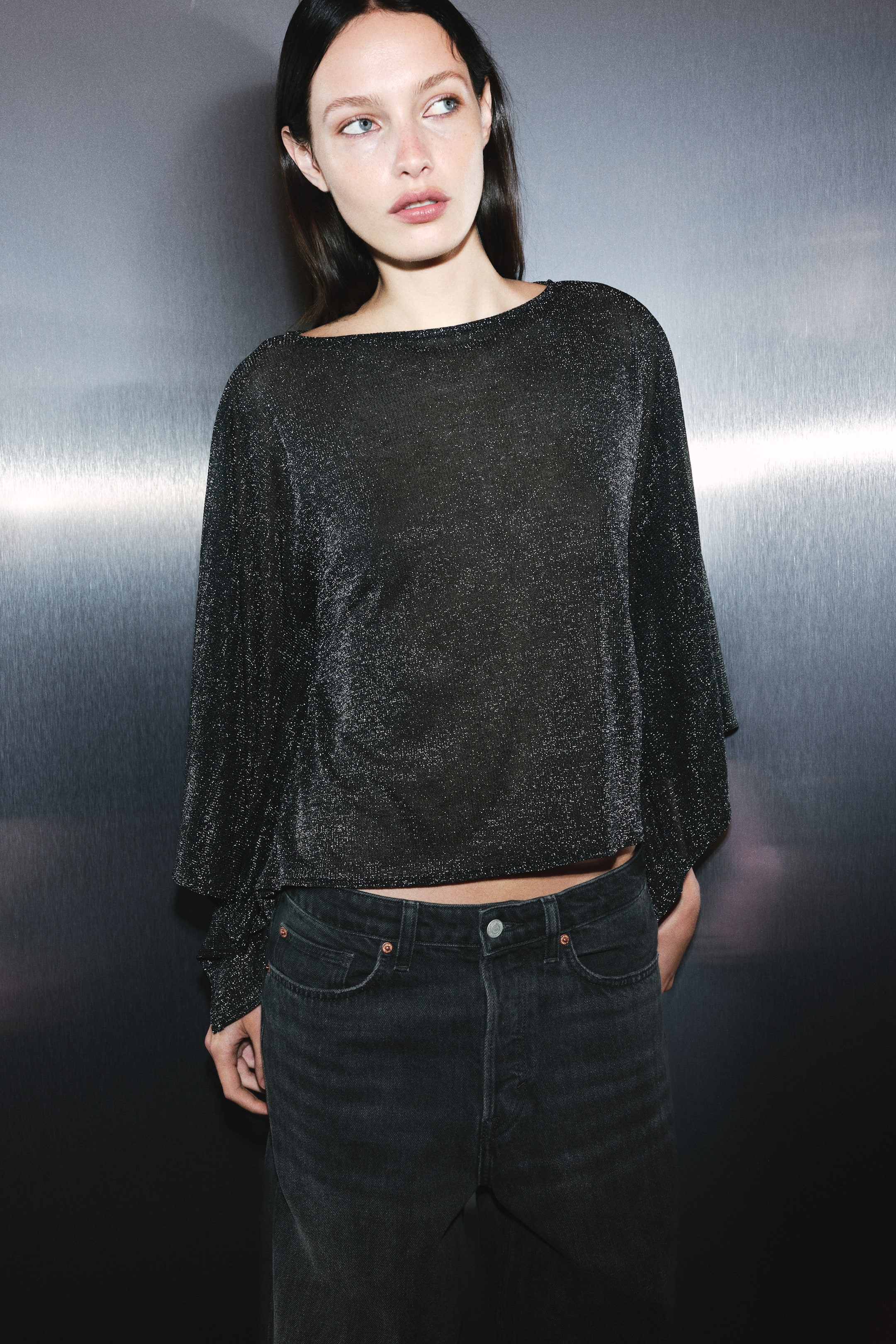 Oversized Cape Top