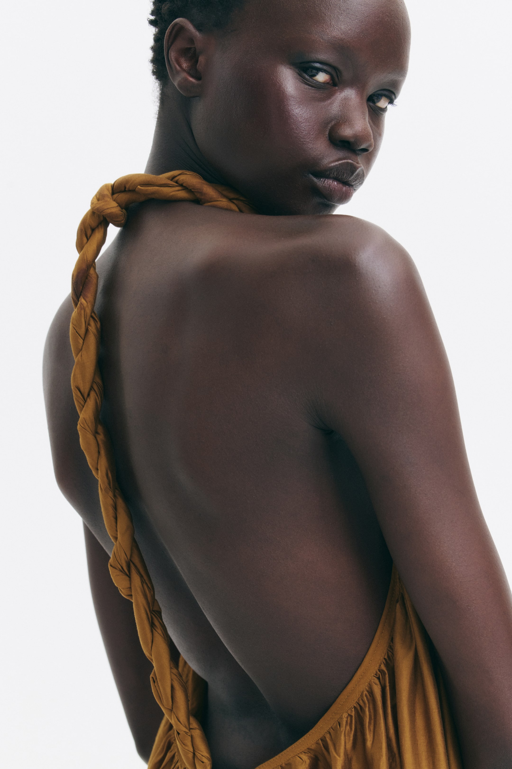 Braided-Detail Dress