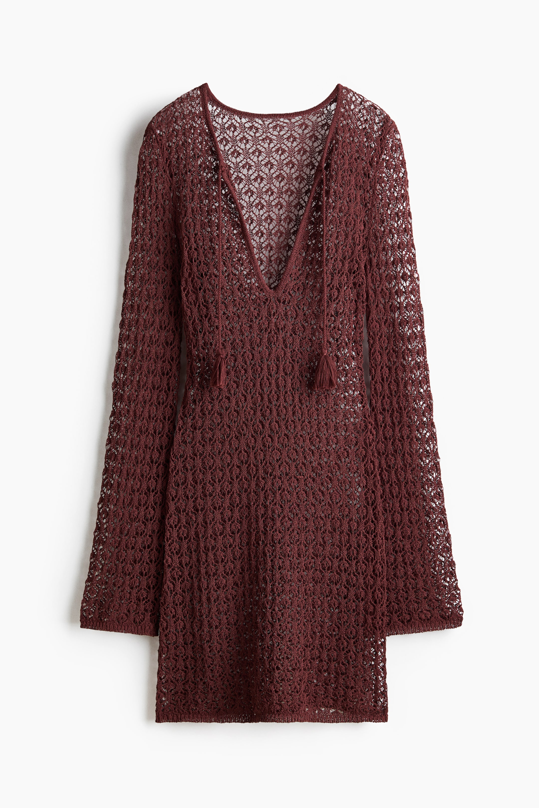 Robe de plage d'aspect crocheté