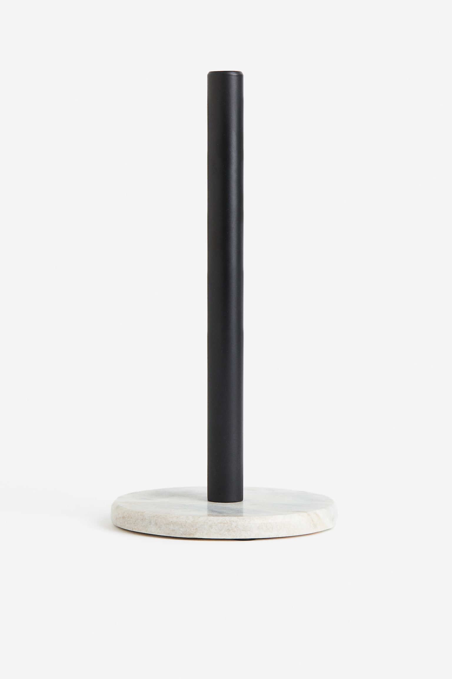 Marble paper towel holder - Black/Grey - 1