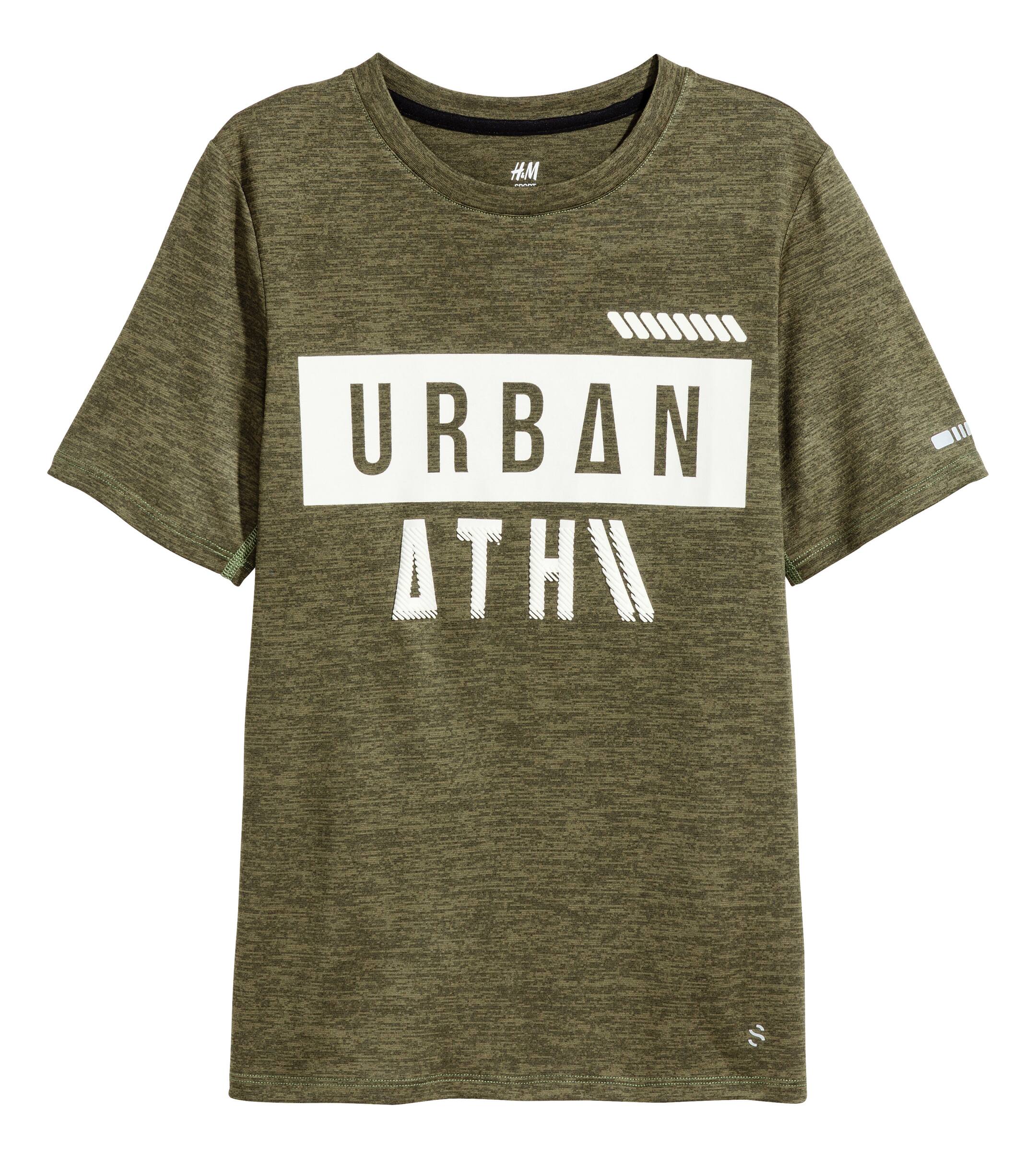 View larger image: Short-sleeved sports top - Green marl - Kids | H&M GB 1