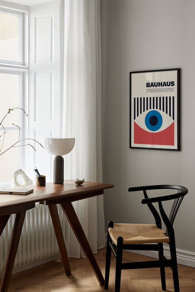 Bauhaus Eye Poster - Beige/bleu/rouge/noir - 2