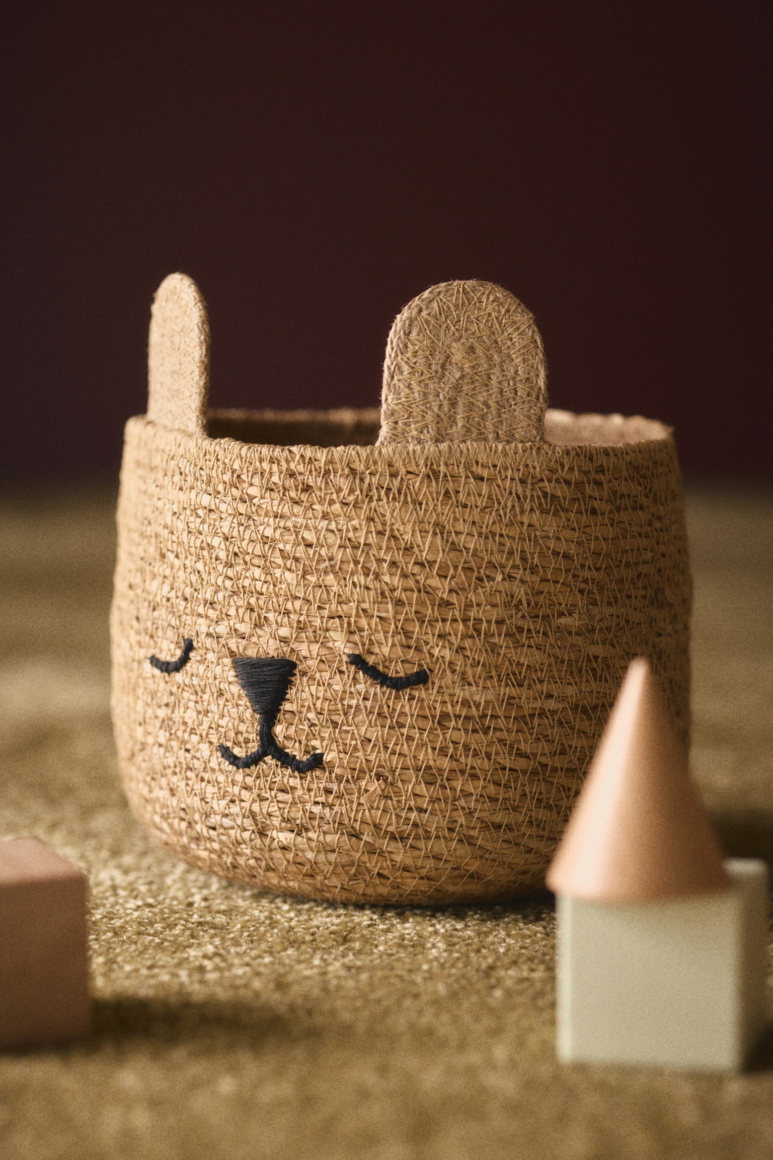 Tengerifű tárolókosár - Barna/medve - 2