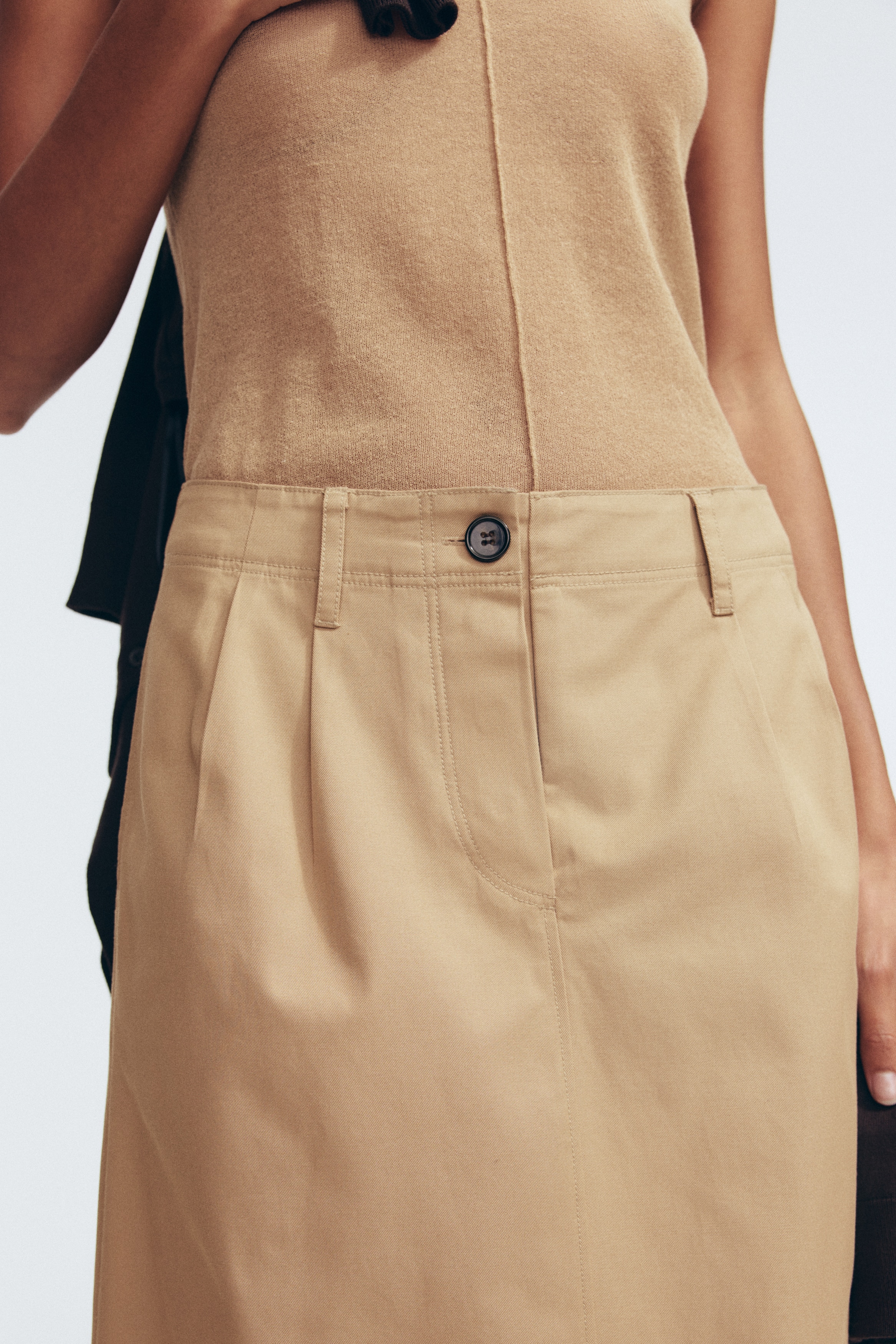 Cotton twill skirt