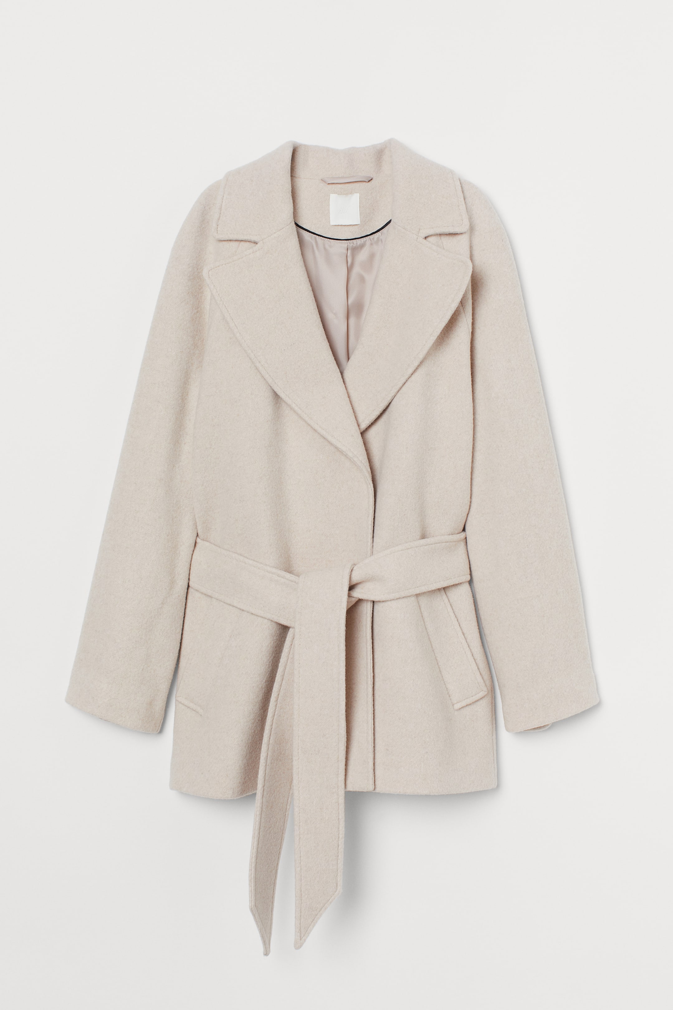 이미지 확대 보기: 울 블렌드 재킷 - 라이트 베이지 - 여성 | H&M KR 1