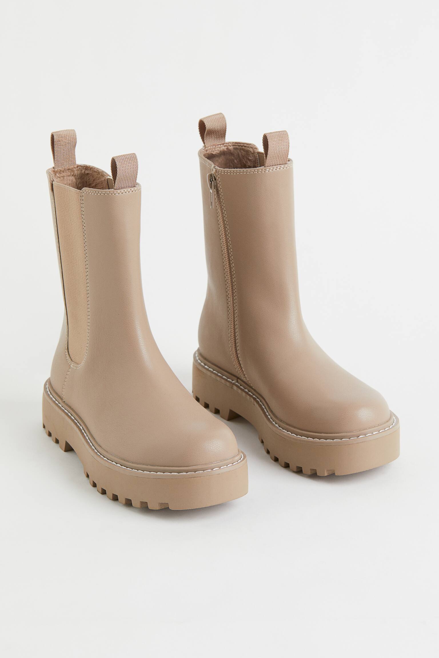 Chelsea Boots - Beige/Black - 4