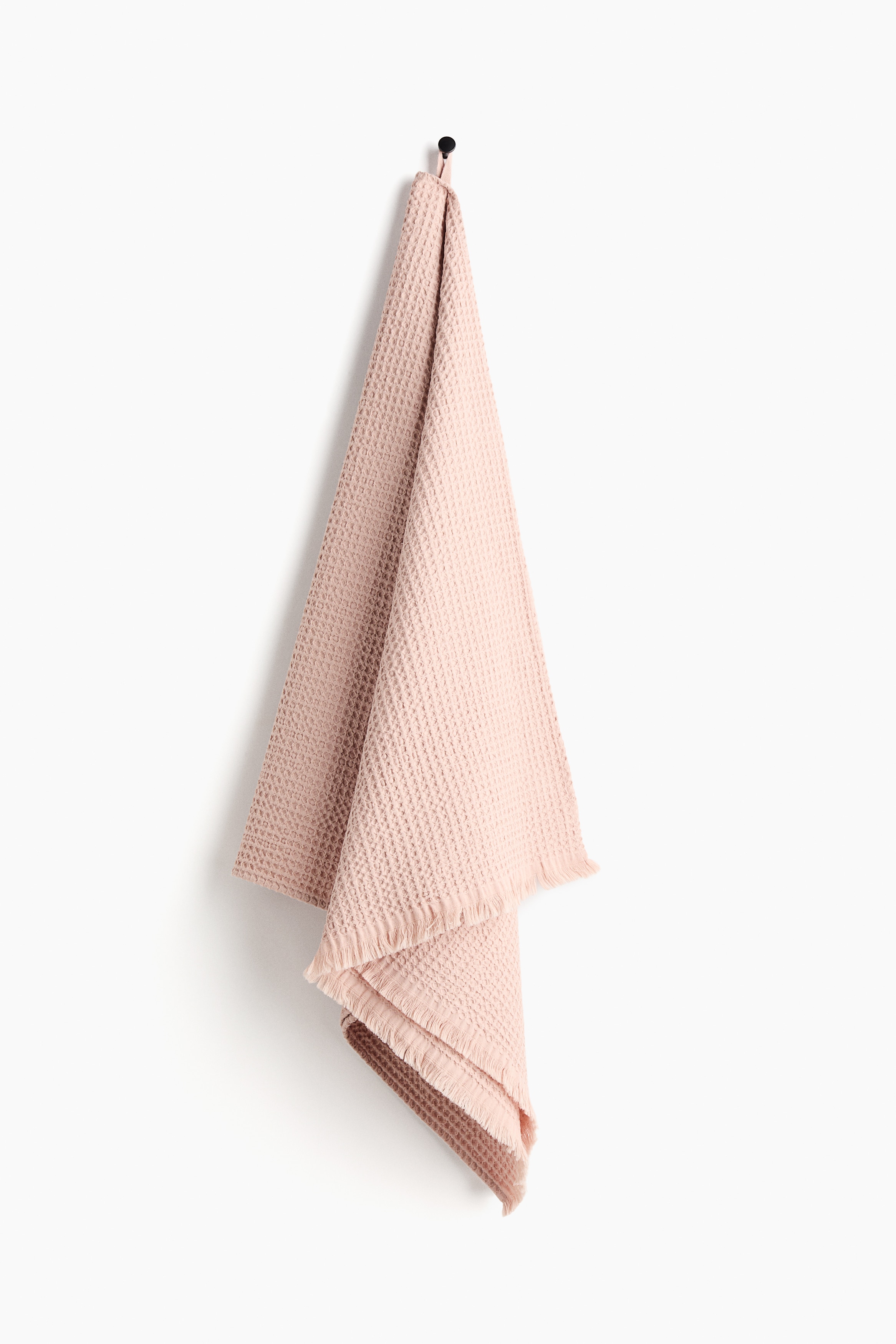 Waffled Bath Towel - Powder pink/Dark beige/Light yellow/White