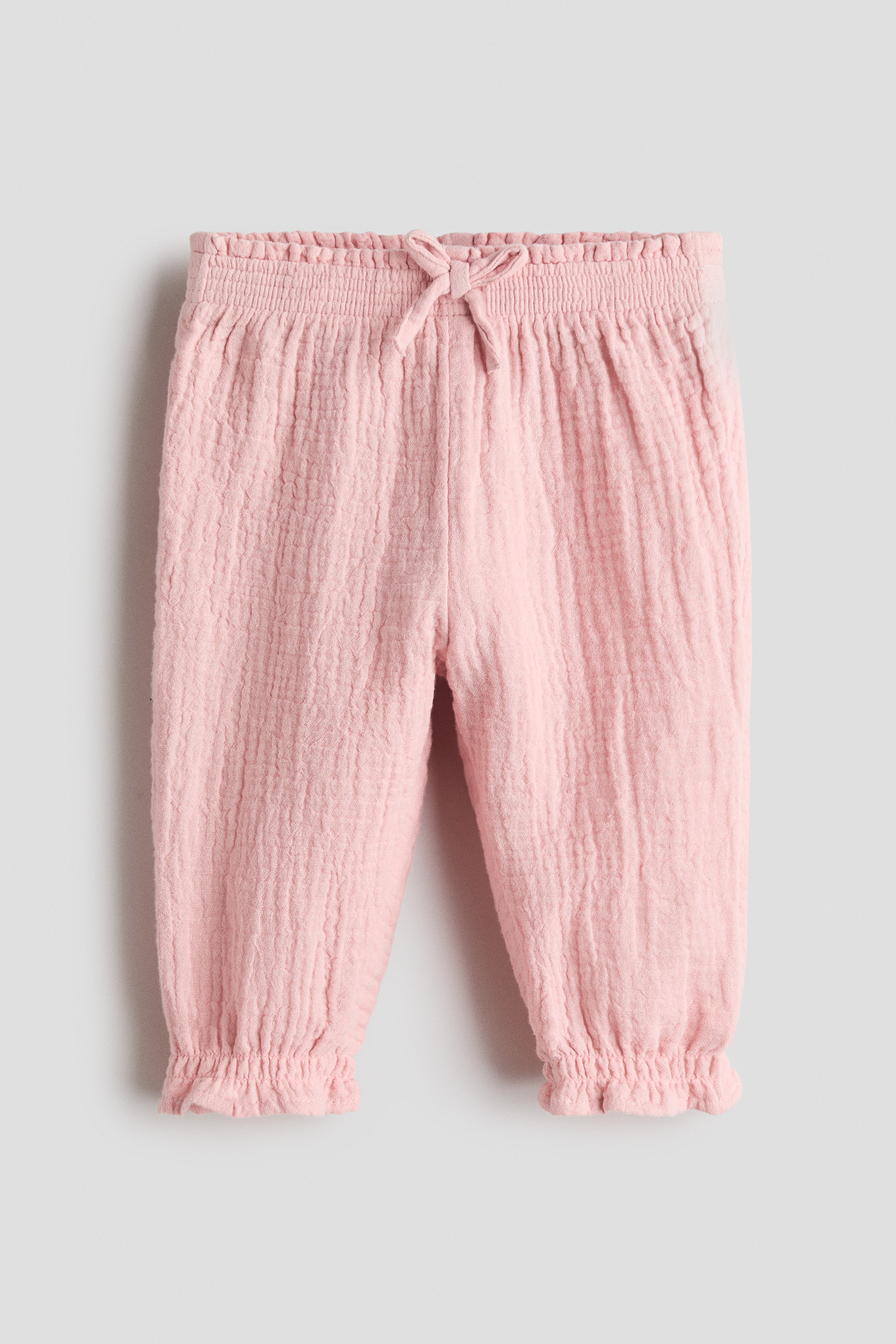 Pull-on Pants - Light pink/White/floral/Light blue