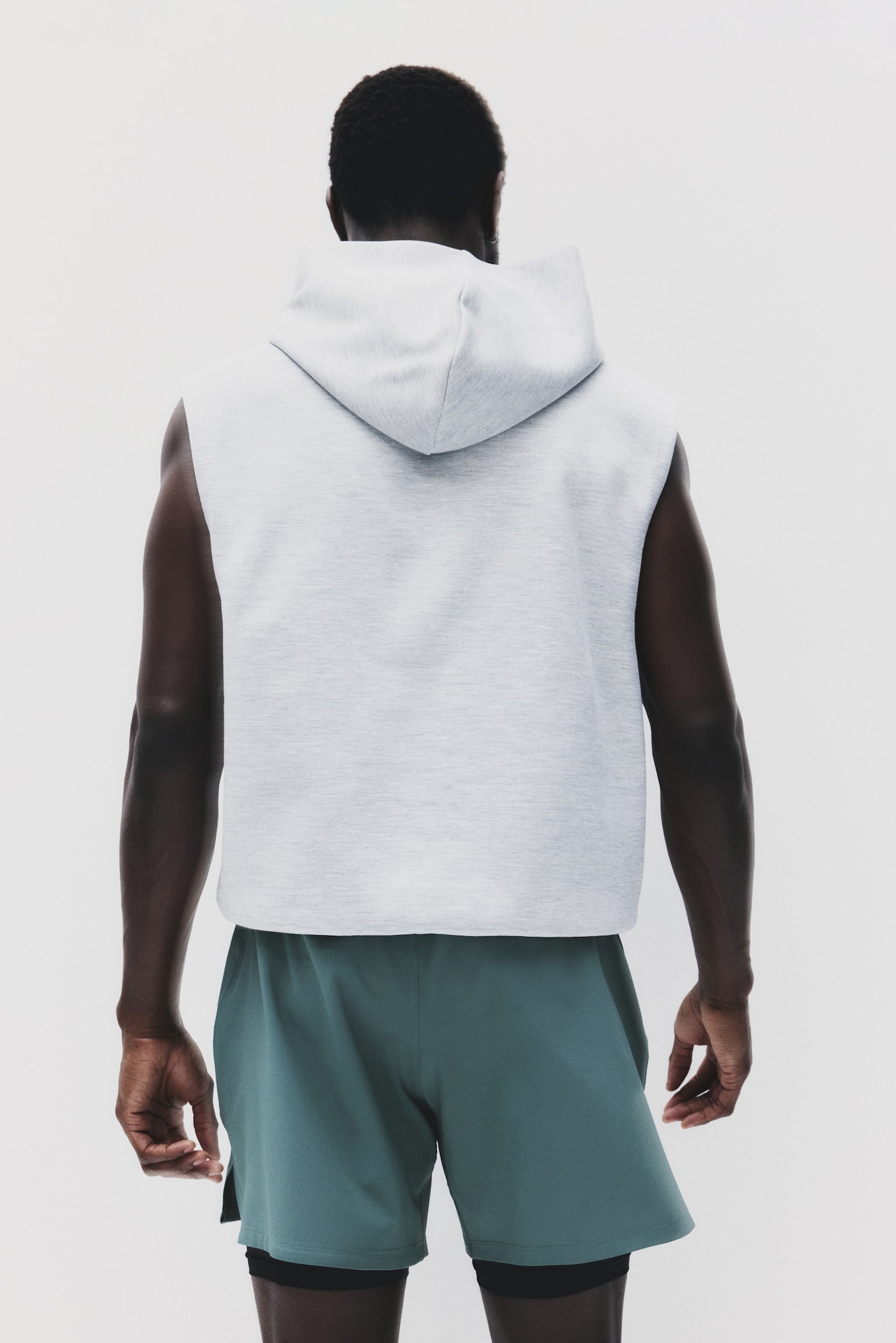 Double-layered sports shorts with DryMove™ - Dusty green/Dark grey/Beige/Black/Burgundy - 5