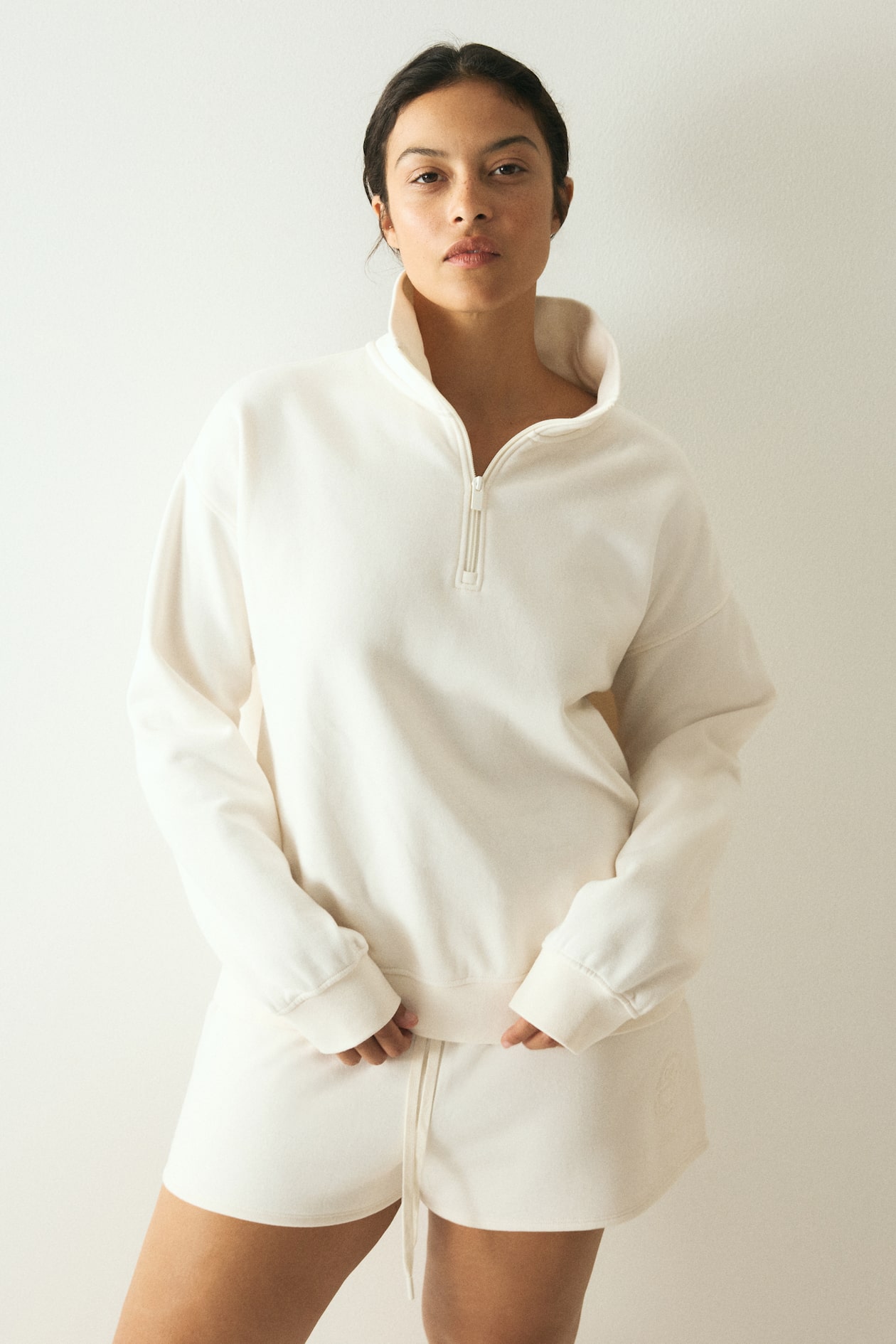 Oversized Half-Zip Sweatshirt - image 5