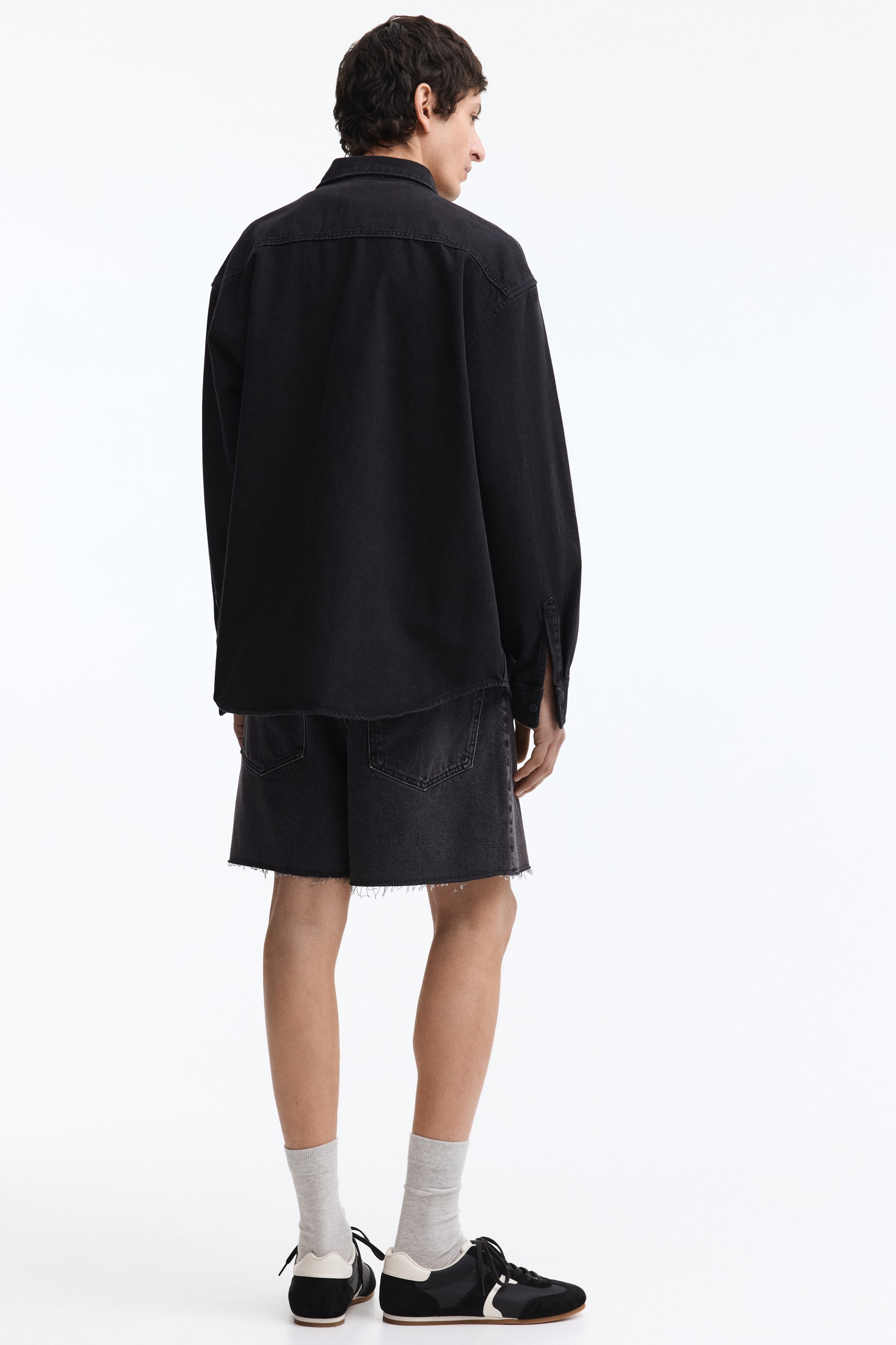 Мужские шорты H&M Short Baggy Denim Shorts — фото 3