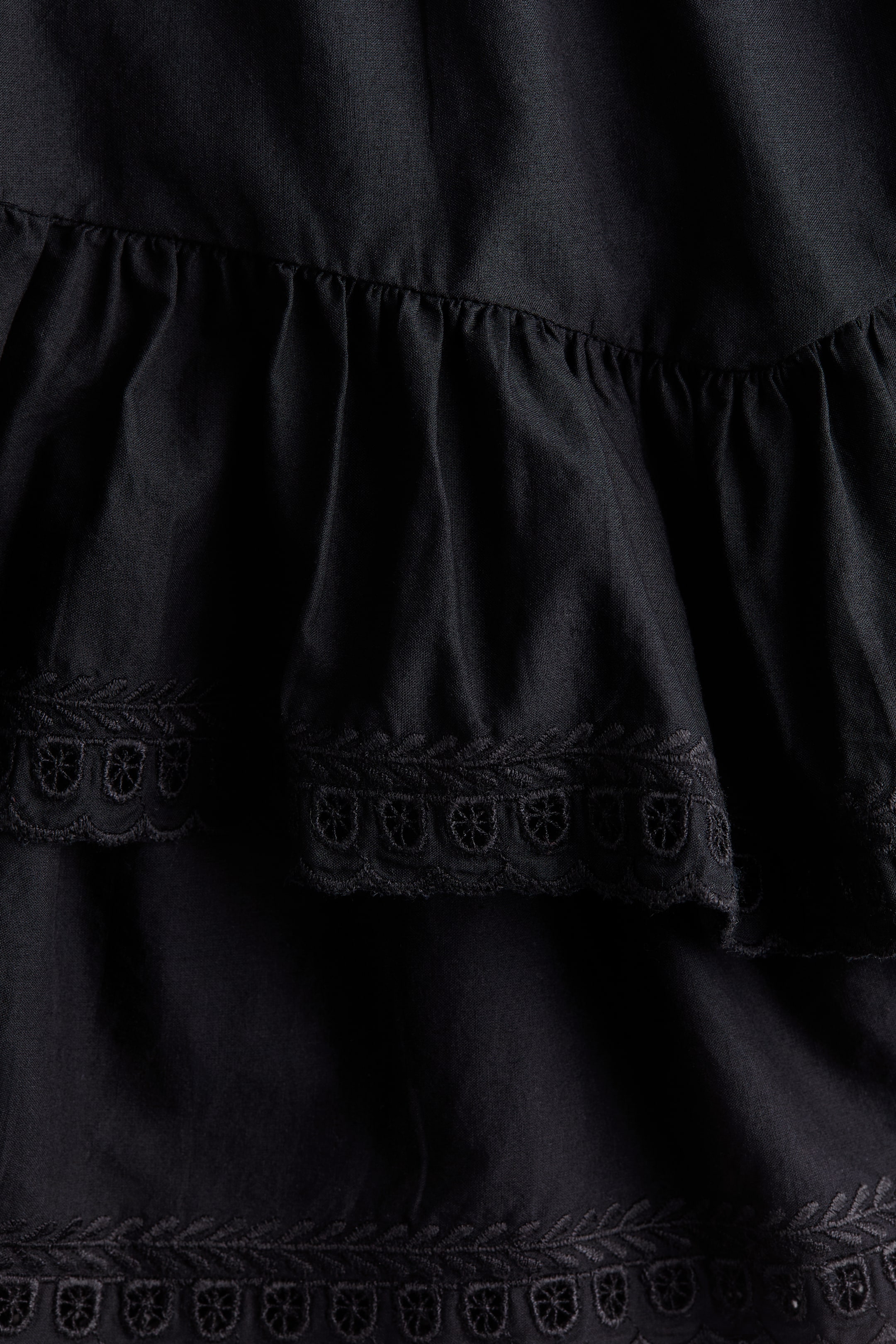 Женские юбки H&M Tiered Skirt with Eyelet Embroidery — фото 5