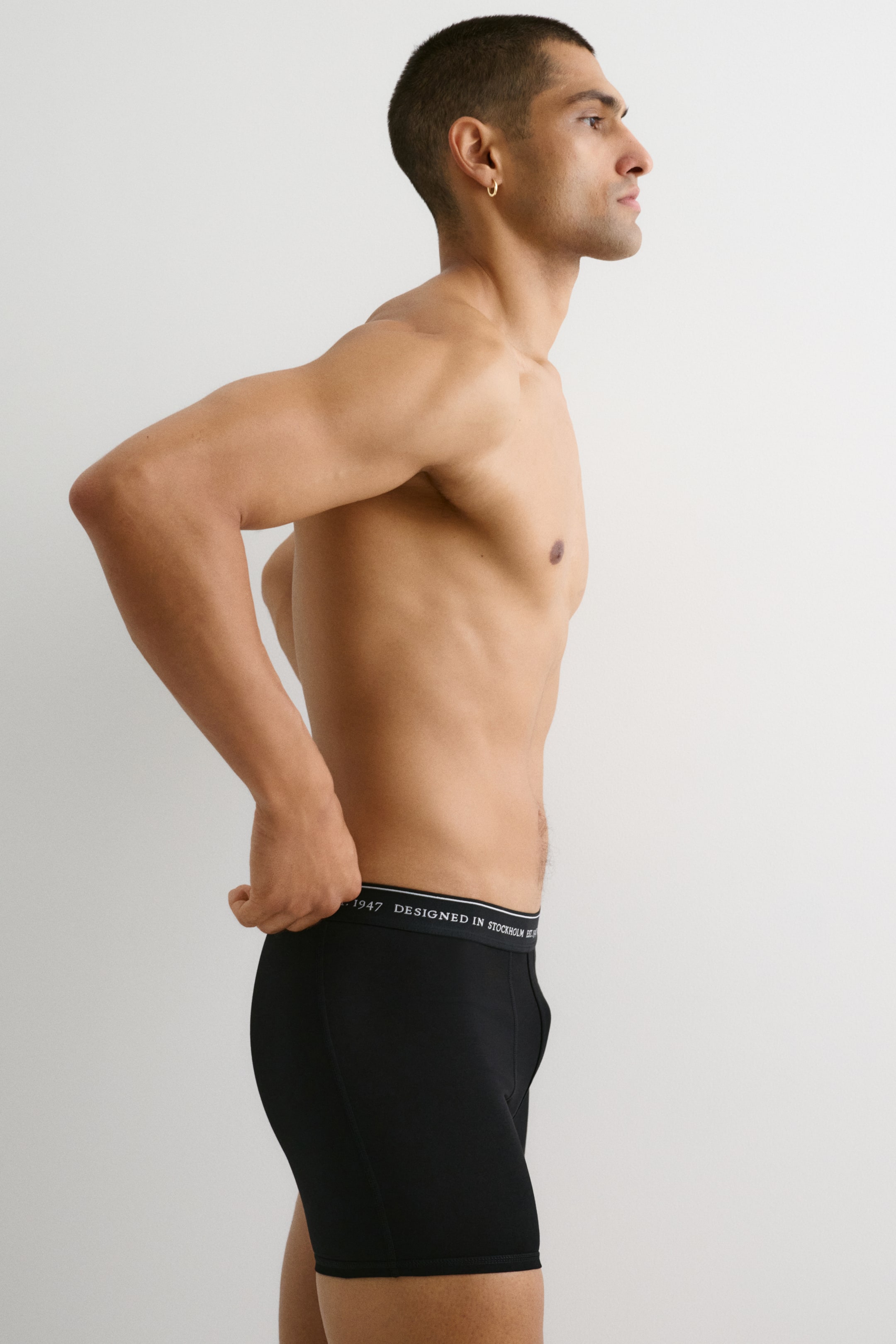 拡大画像を表示: COOLMAX®ミッドレングスボクサーブリーフ 3枚セット - ティール - Men | H&M JP 2