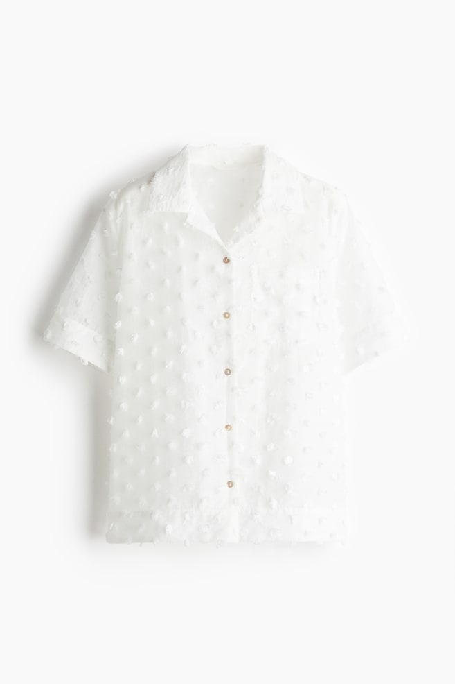 Oversized plumeti shirt - White - 1