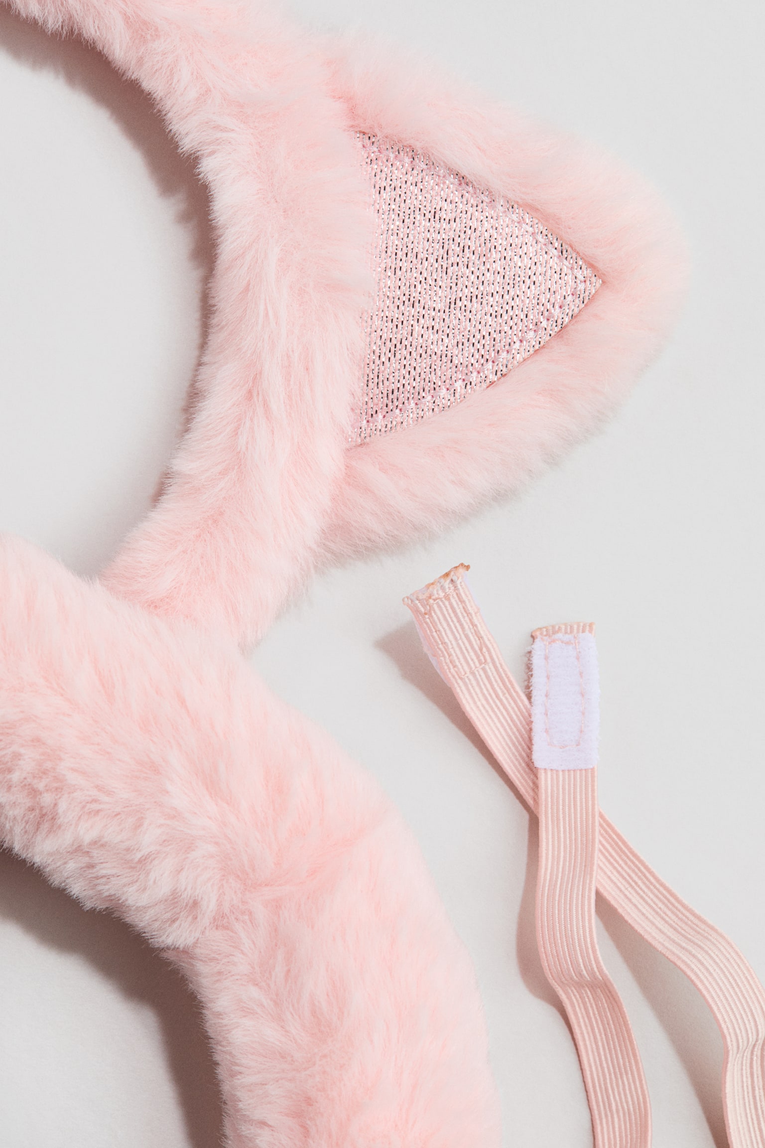 Маскарадний костюм із 2 пухнастих виробів - Світло-рожевий/кішка/Білий/зайчик - 2