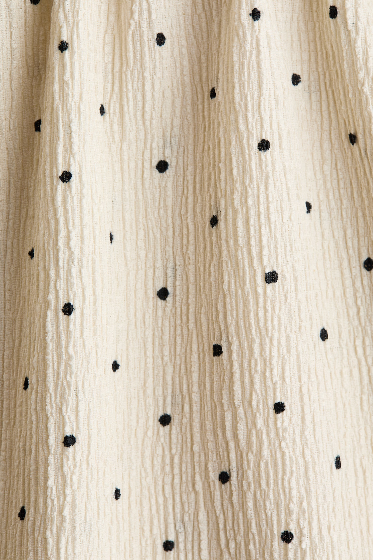 Textured jersey top - Light beige/Spotted/White/Black/Spotted - 2